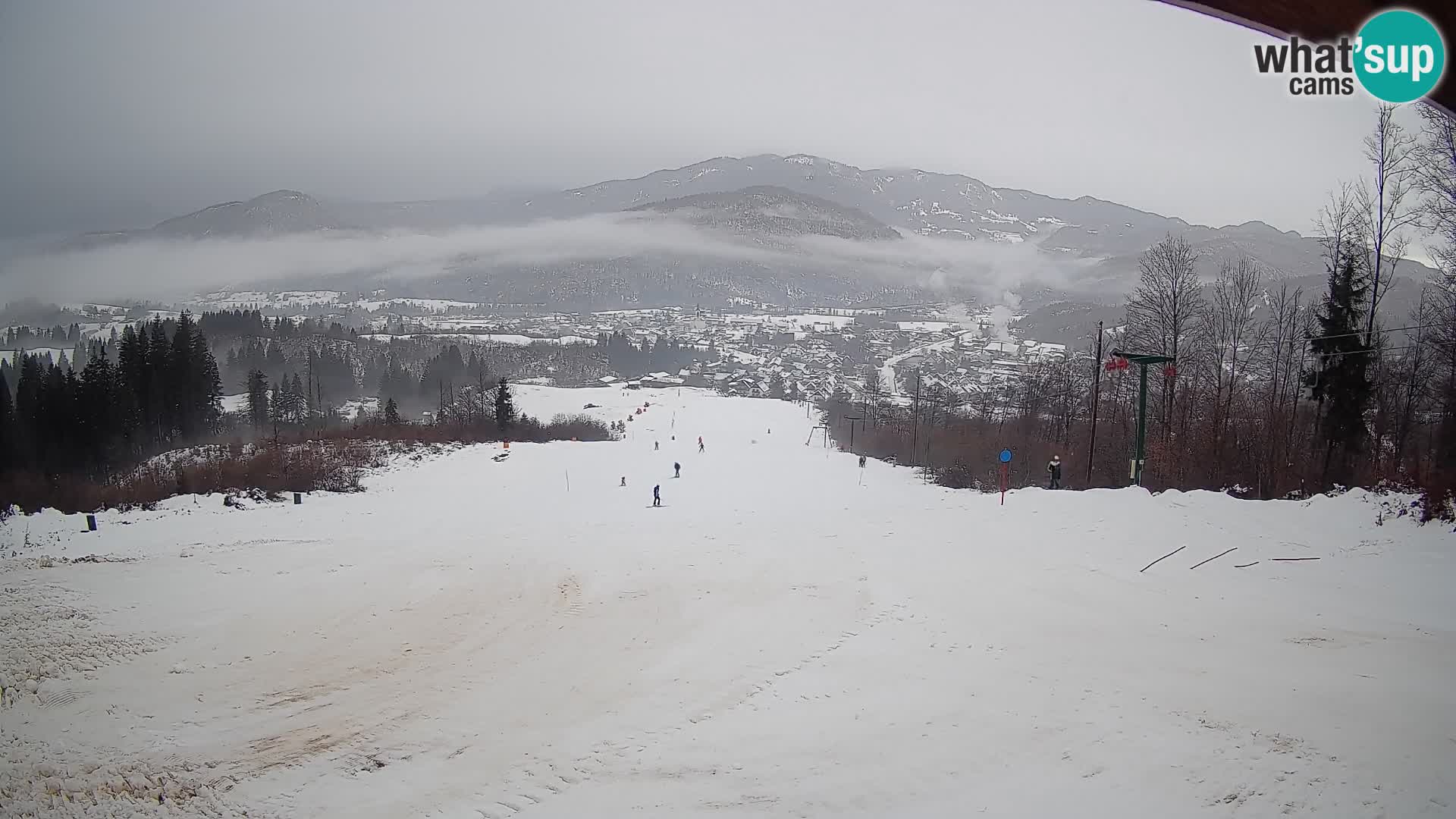 Spletna kamera Bohinjska Bistrica – Pogled v živo s smučišča Kozji Hrbet