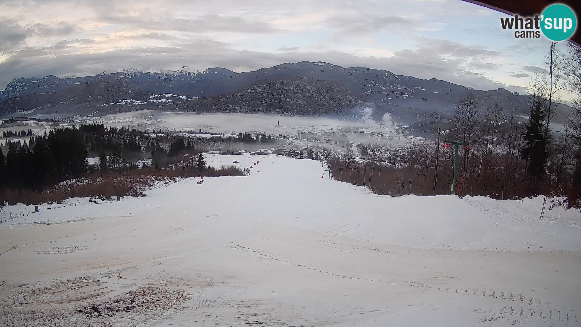 Spletna kamera Bohinjska Bistrica – Pogled v živo s smučišča Kozji Hrbet