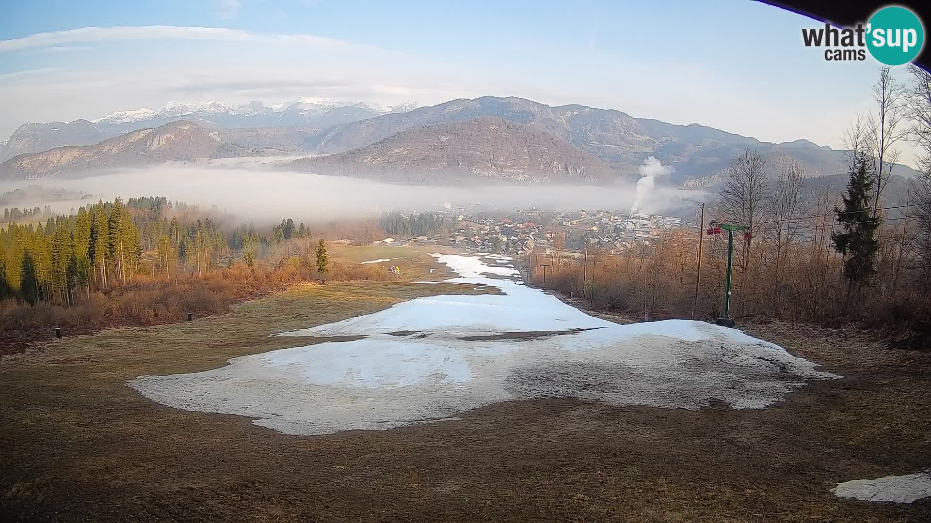 Spletna kamera Bohinjska Bistrica – Pogled v živo s smučišča Kozji Hrbet