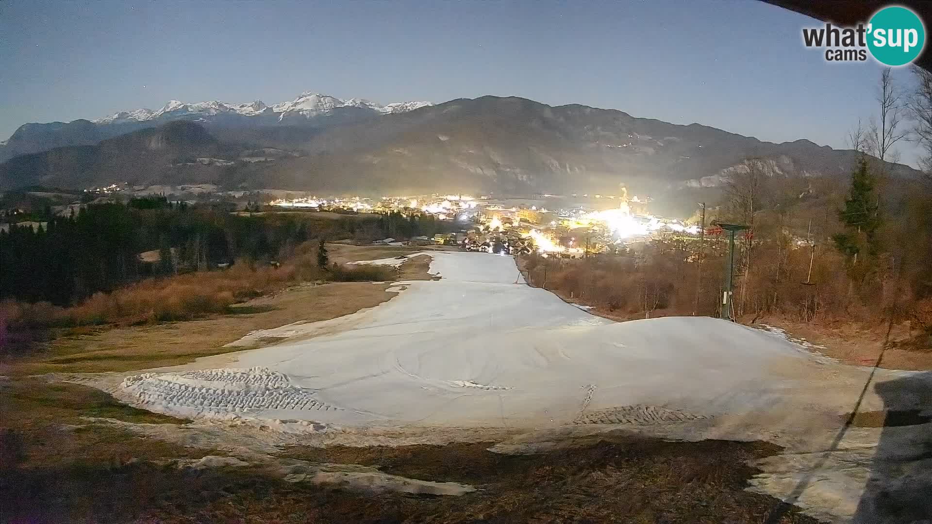 Kamera uživo Bohinjska Bistrica – Pogled u stvarnom vremenu sa skijališta Kozji Hrbet