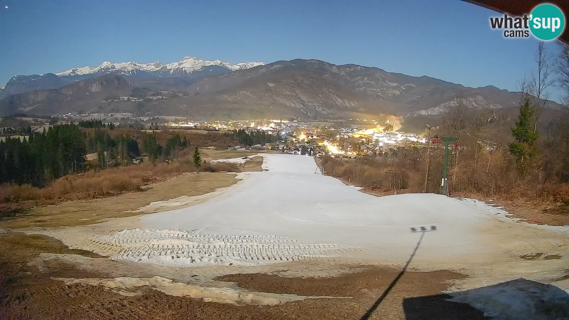 Kamera uživo Bohinjska Bistrica – Pogled u stvarnom vremenu sa skijališta Kozji Hrbet