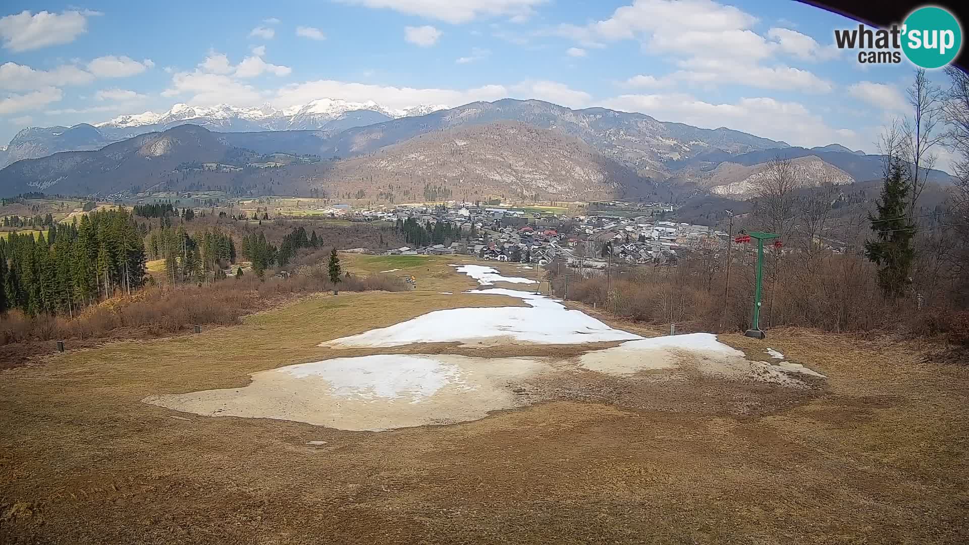 Kamera uživo Bohinjska Bistrica – Pogled u stvarnom vremenu sa skijališta Kozji Hrbet