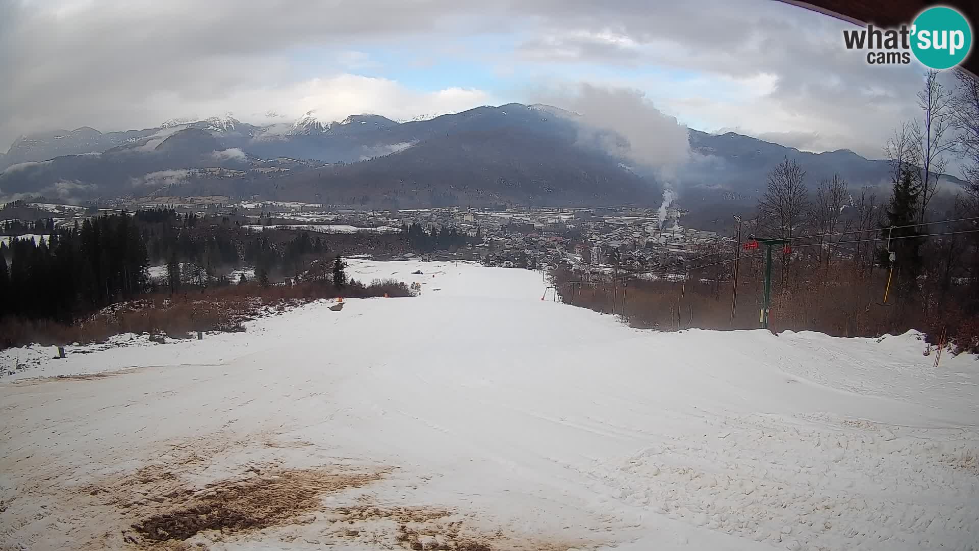 Spletna kamera Bohinjska Bistrica – Pogled v živo s smučišča Kozji Hrbet