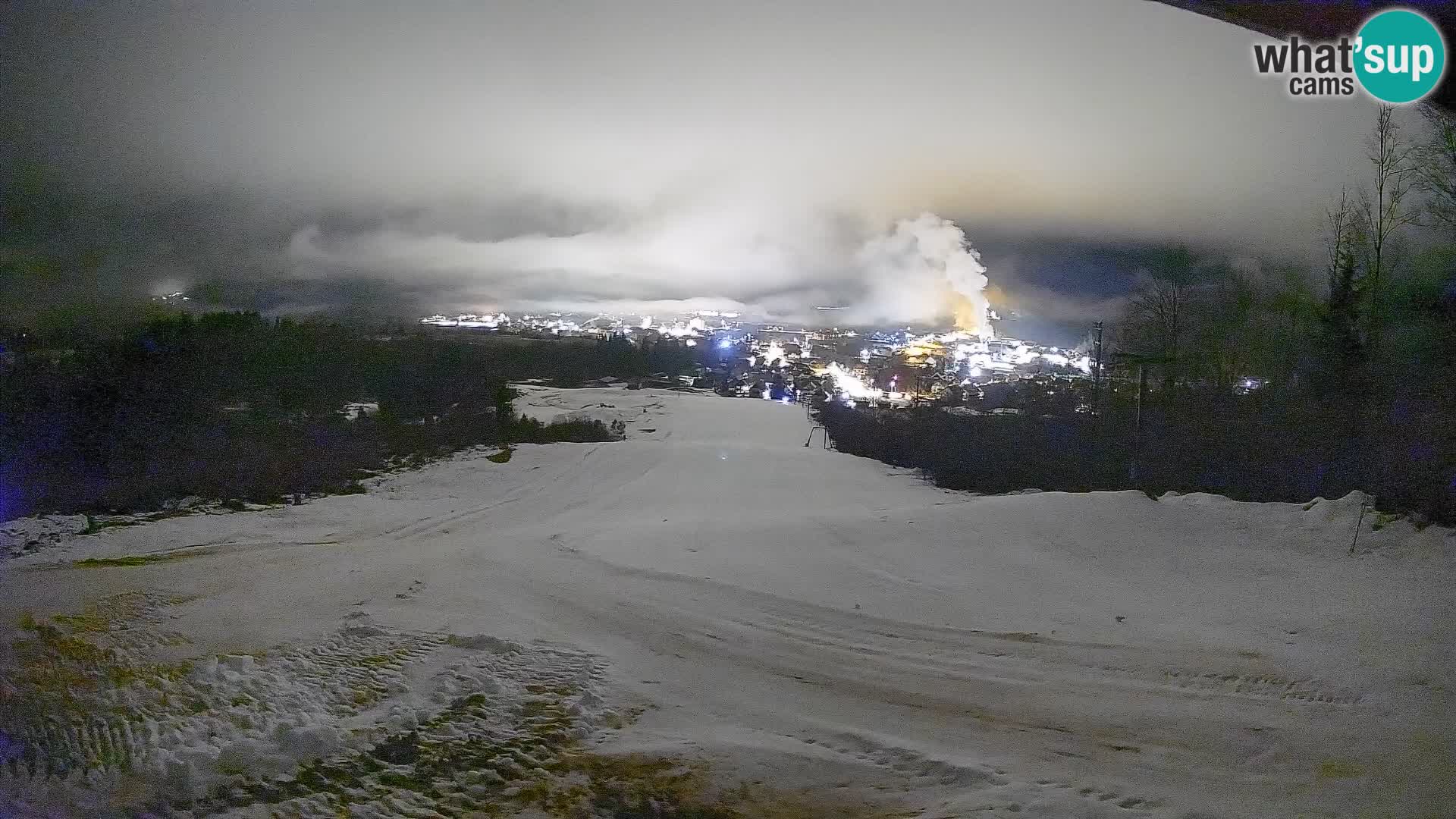 Spletna kamera Bohinjska Bistrica – Pogled v živo s smučišča Kozji Hrbet