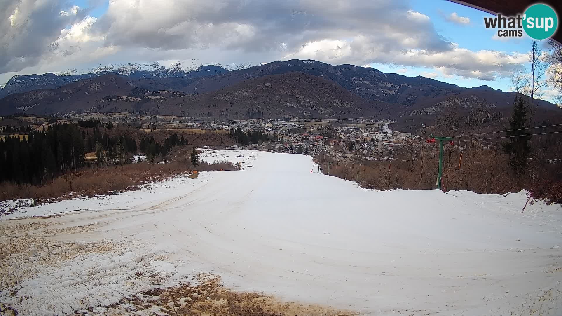 Kamera uživo Bohinjska Bistrica – Pogled u stvarnom vremenu sa skijališta Kozji Hrbet