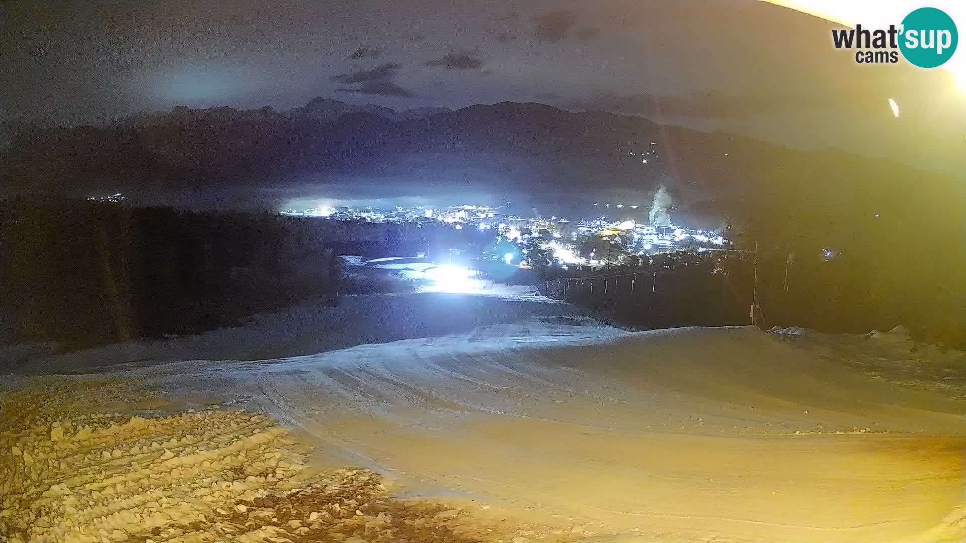 Kamera uživo Bohinjska Bistrica – Pogled u stvarnom vremenu sa skijališta Kozji Hrbet
