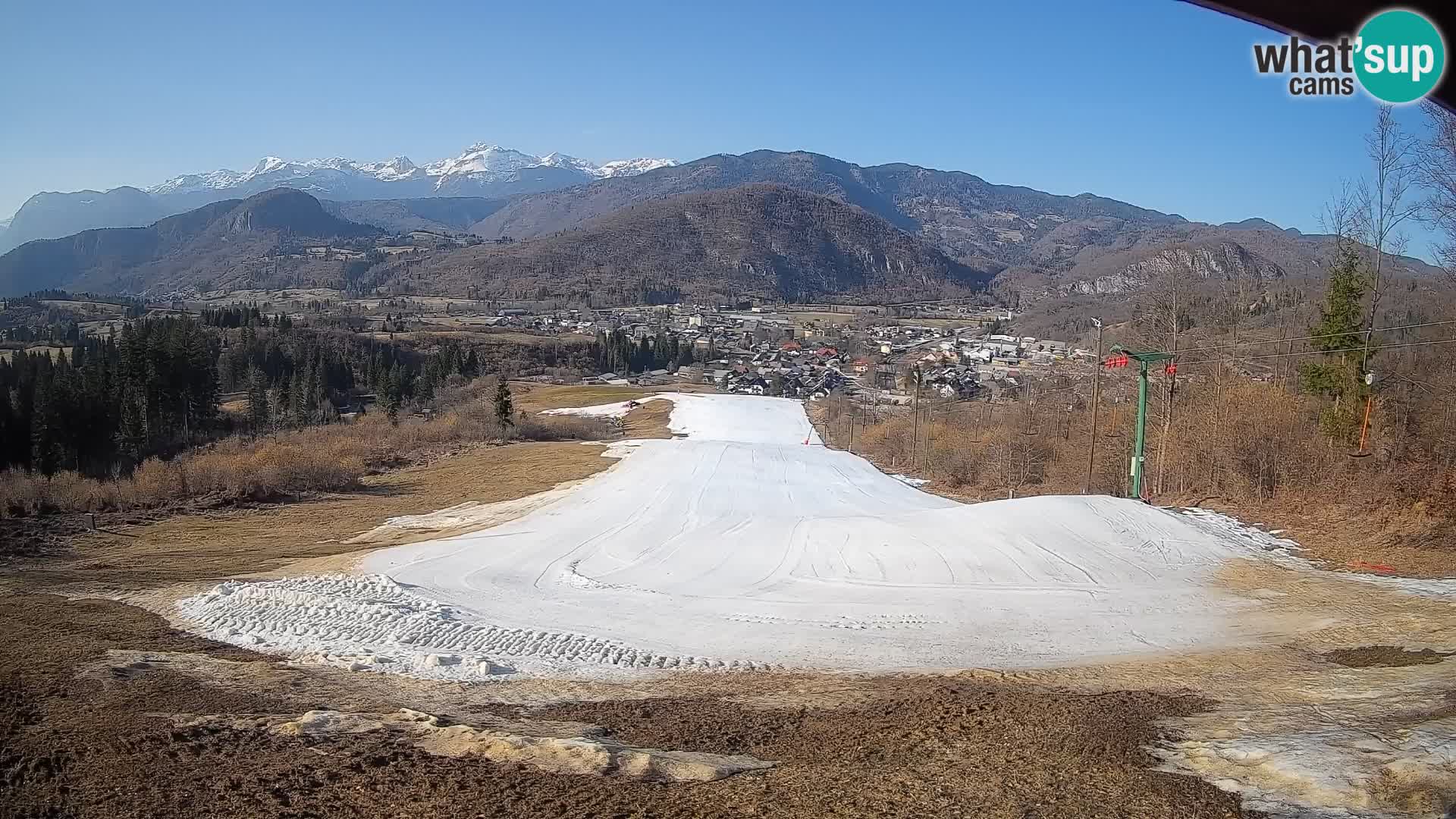 Kamera uživo Bohinjska Bistrica – Pogled u stvarnom vremenu sa skijališta Kozji Hrbet