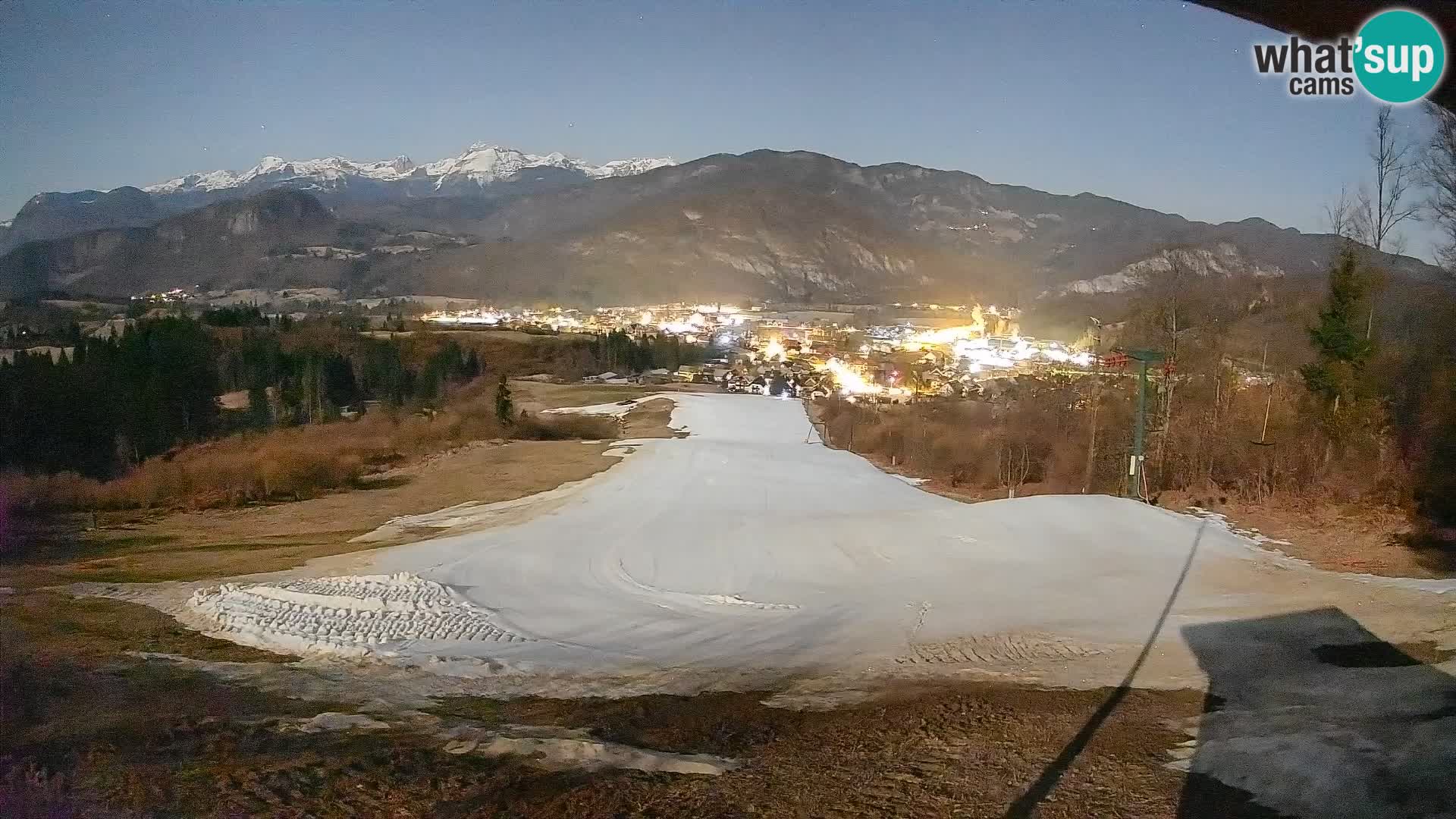 Kamera uživo Bohinjska Bistrica – Pogled u stvarnom vremenu sa skijališta Kozji Hrbet