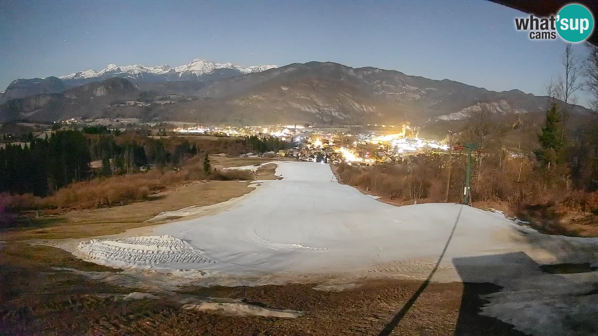 Kamera uživo Bohinjska Bistrica – Pogled u stvarnom vremenu sa skijališta Kozji Hrbet