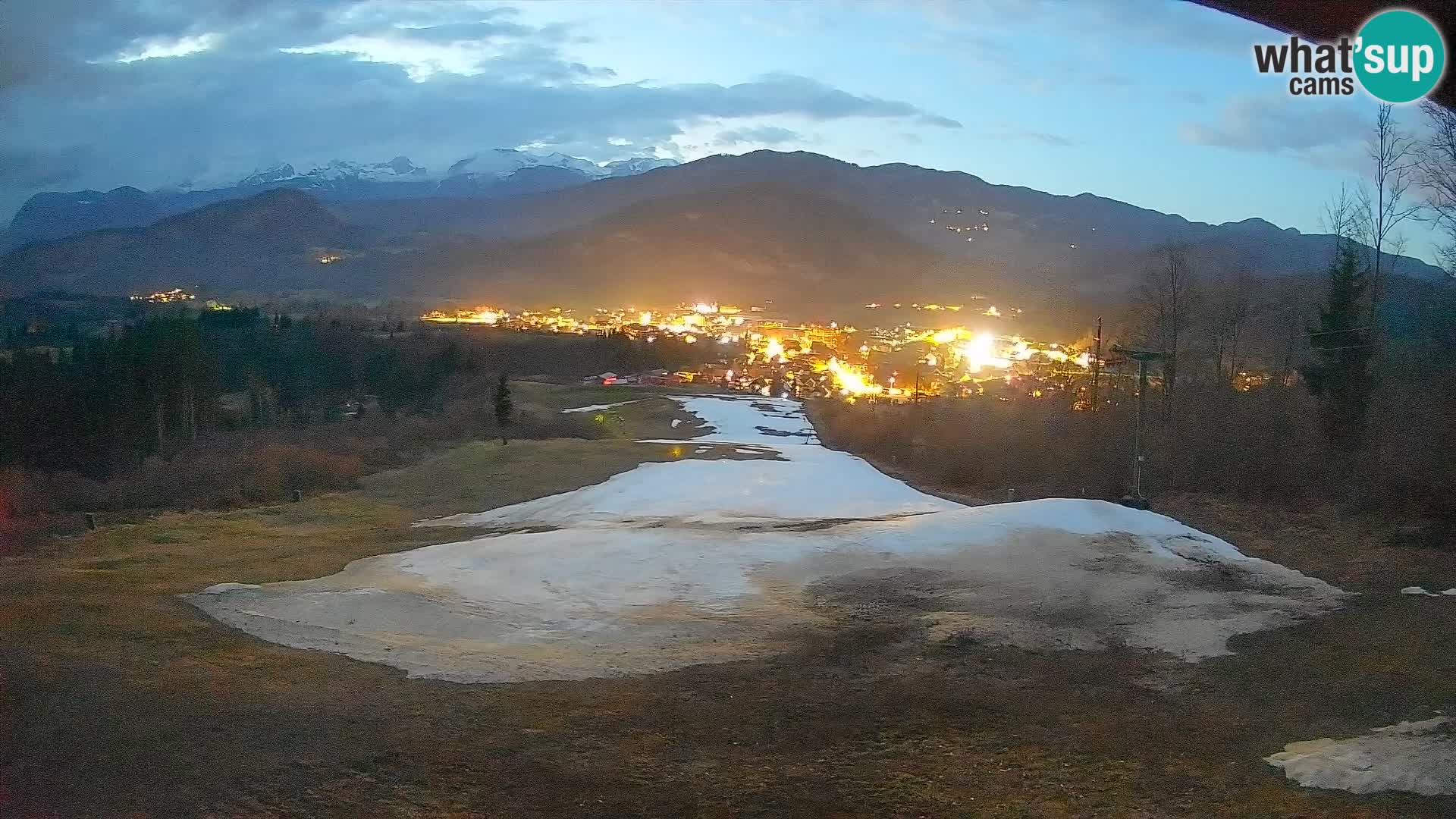 Kamera uživo Bohinjska Bistrica – Pogled u stvarnom vremenu sa skijališta Kozji Hrbet