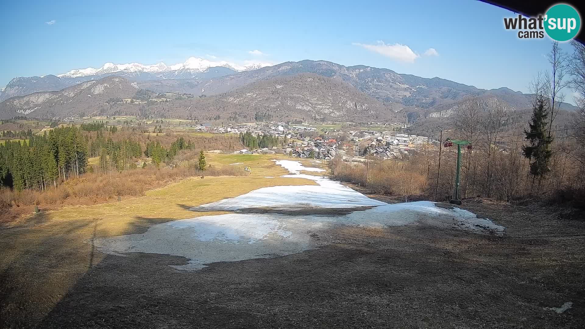 Kamera uživo Bohinjska Bistrica – Pogled u stvarnom vremenu sa skijališta Kozji Hrbet