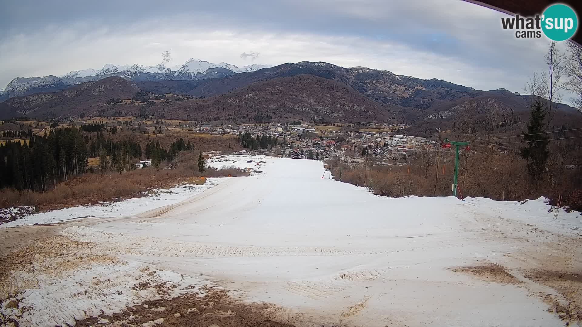 Kamera uživo Bohinjska Bistrica – Pogled u stvarnom vremenu sa skijališta Kozji Hrbet