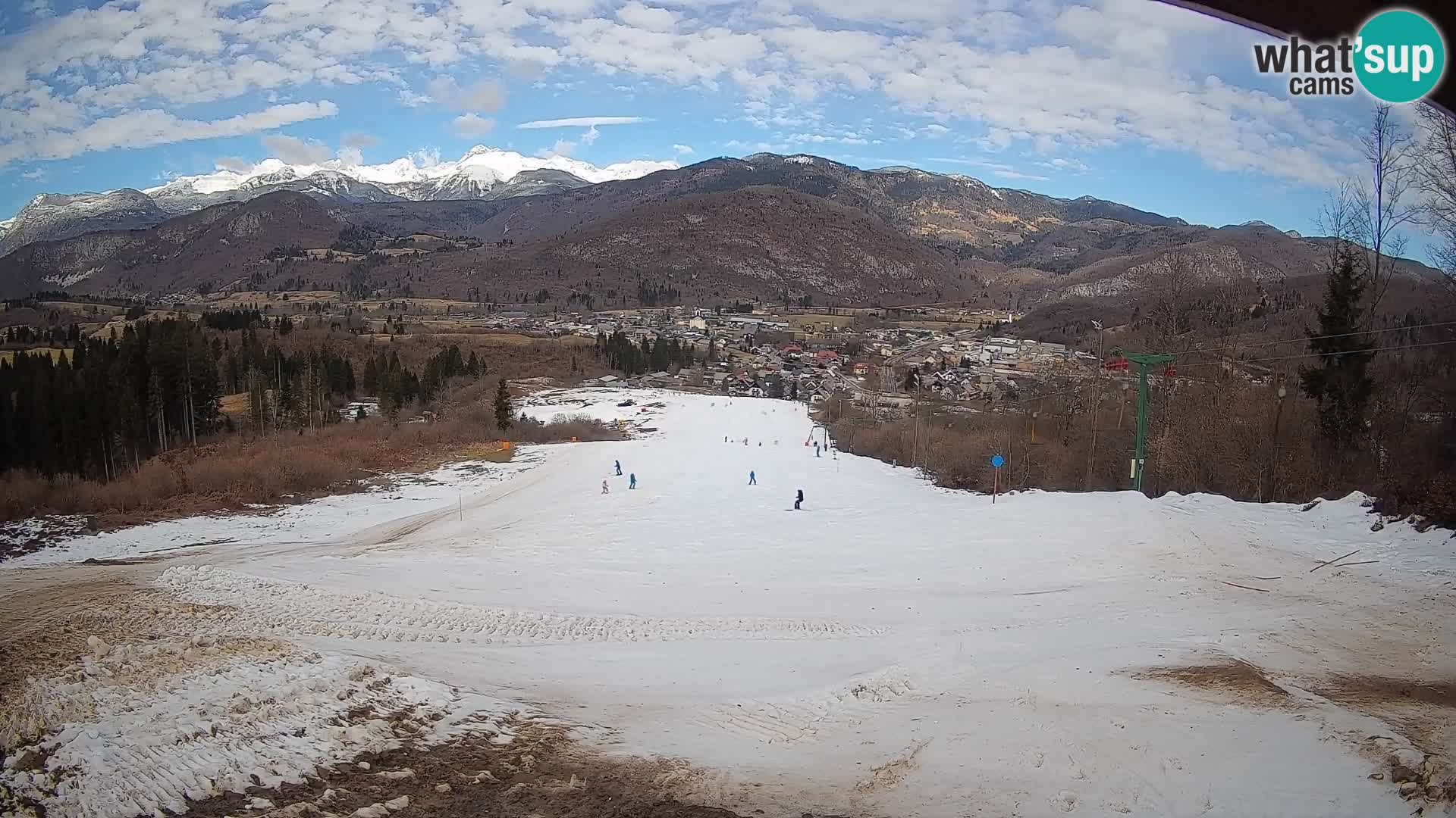 Kamera uživo Bohinjska Bistrica – Pogled u stvarnom vremenu sa skijališta Kozji Hrbet