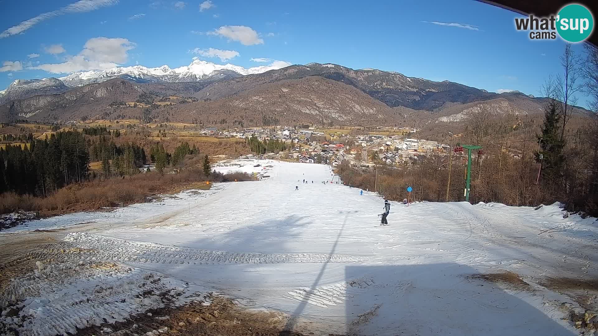 Kamera uživo Bohinjska Bistrica – Pogled u stvarnom vremenu sa skijališta Kozji Hrbet