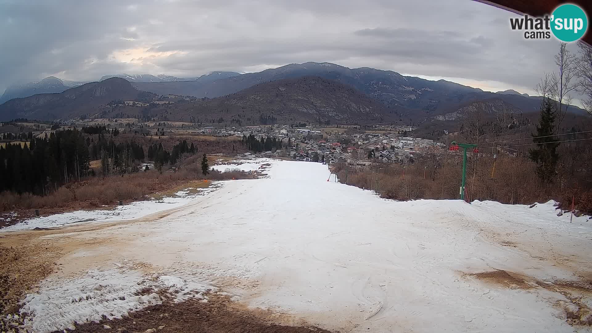 Spletna kamera Bohinjska Bistrica – Pogled v živo s smučišča Kozji Hrbet