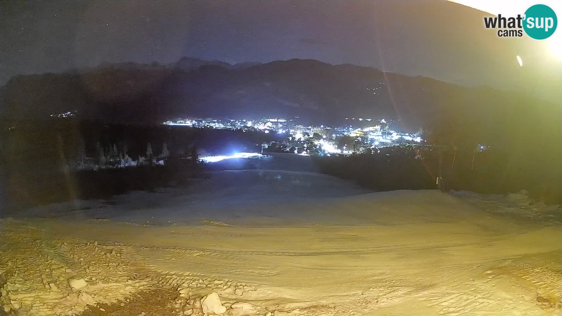 Kamera uživo Bohinjska Bistrica – Pogled u stvarnom vremenu sa skijališta Kozji Hrbet