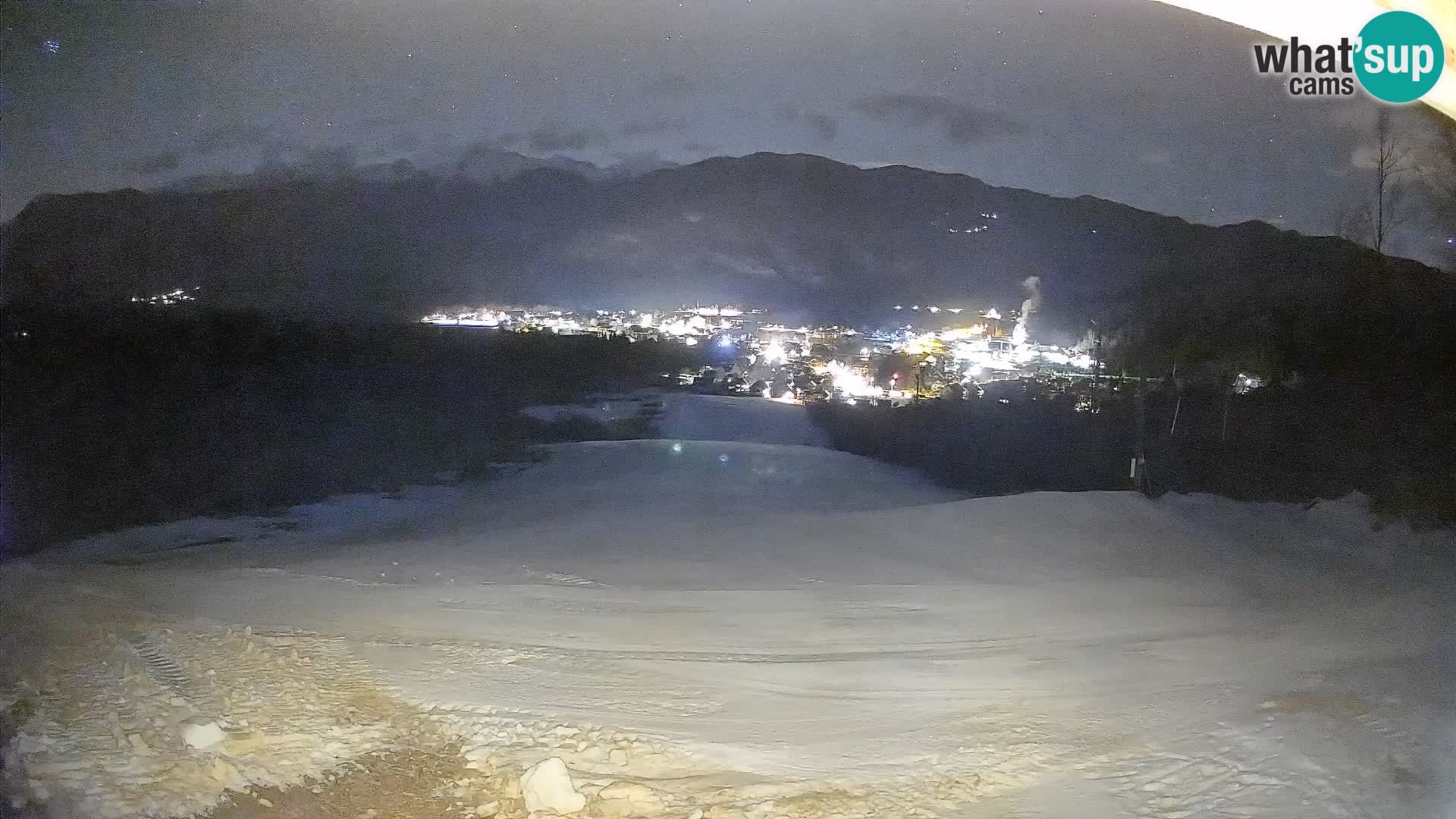 Spletna kamera Bohinjska Bistrica – Pogled v živo s smučišča Kozji Hrbet