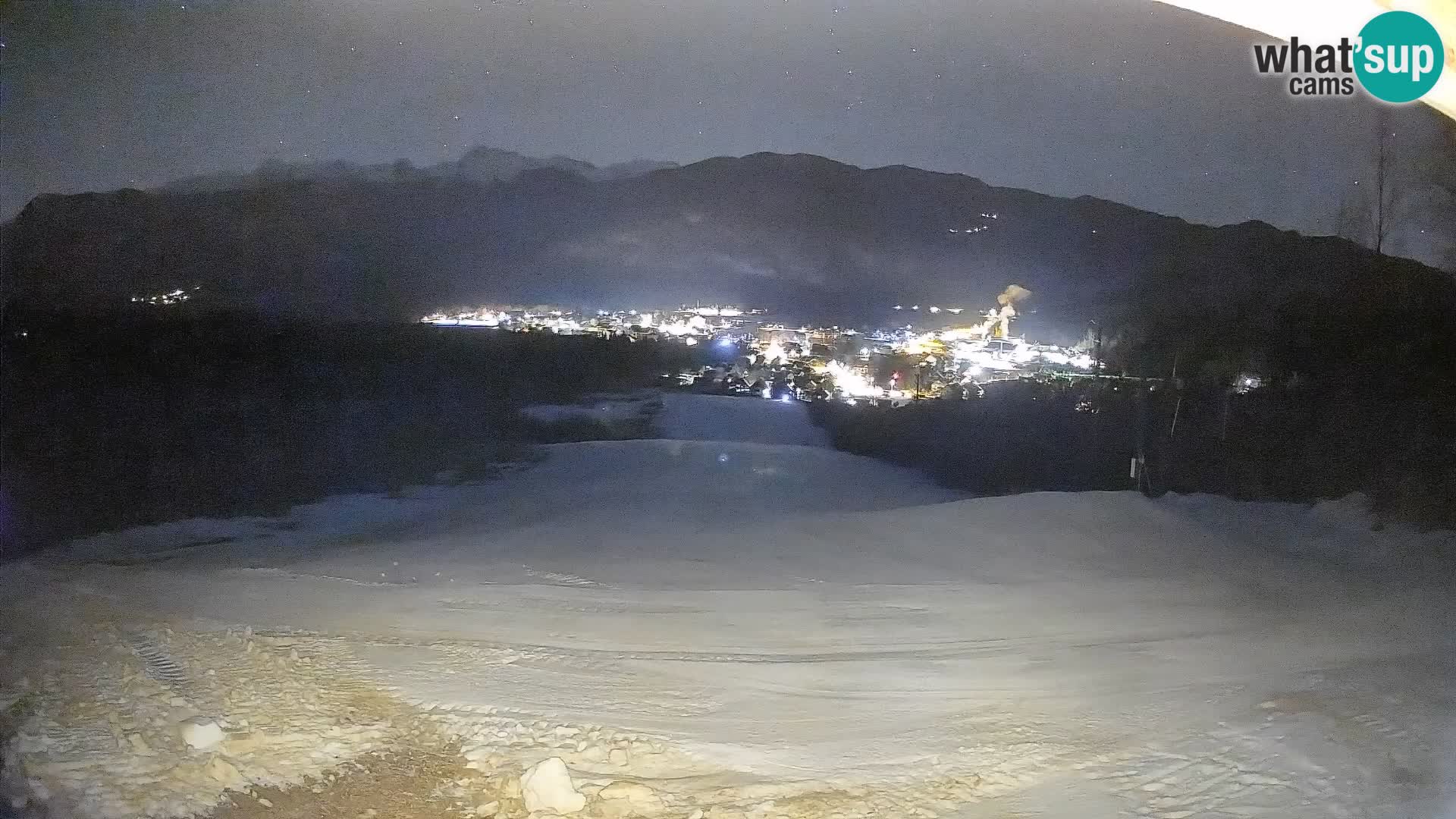 Spletna kamera Bohinjska Bistrica – Pogled v živo s smučišča Kozji Hrbet