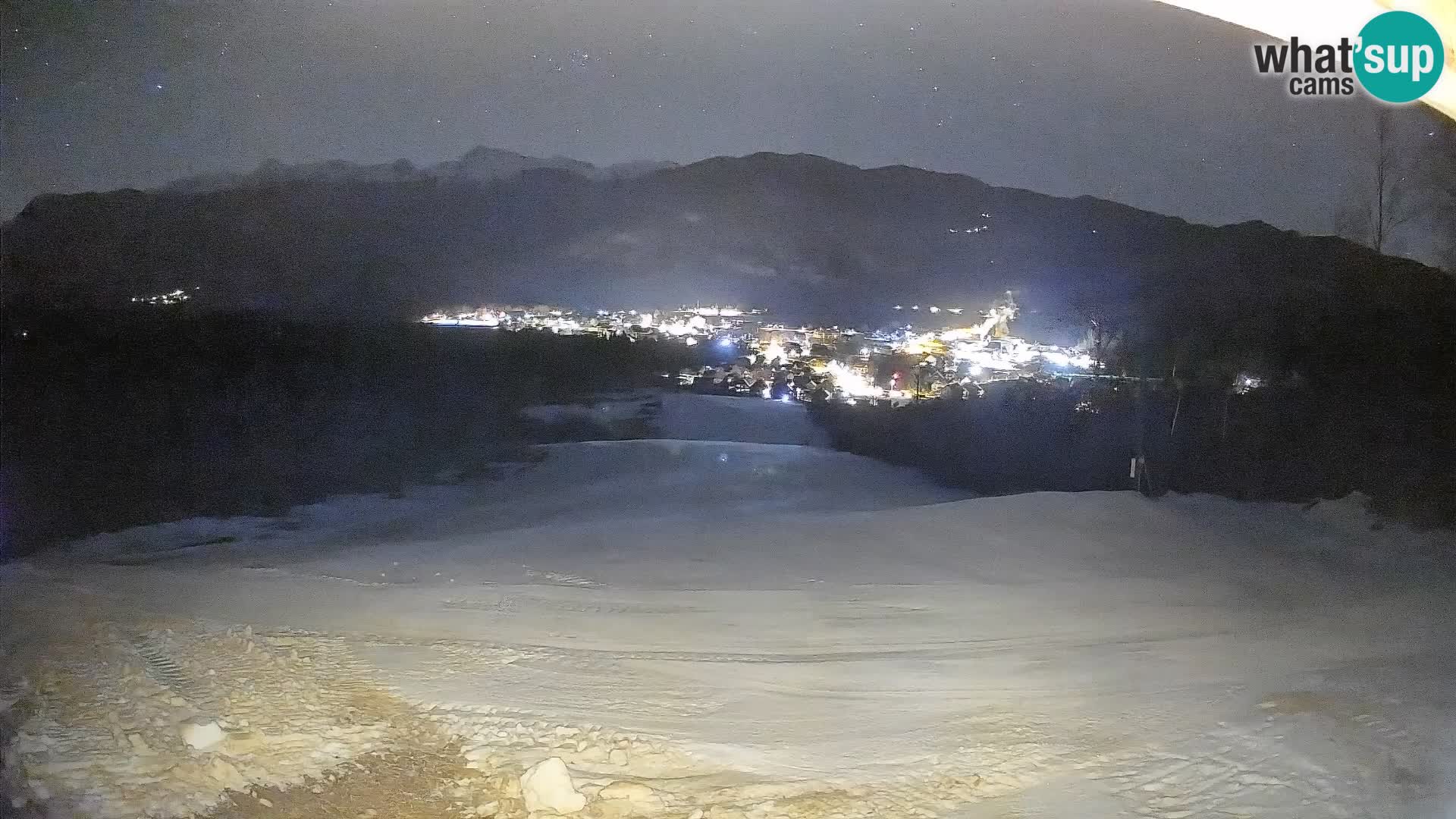 Kamera uživo Bohinjska Bistrica – Pogled u stvarnom vremenu sa skijališta Kozji Hrbet