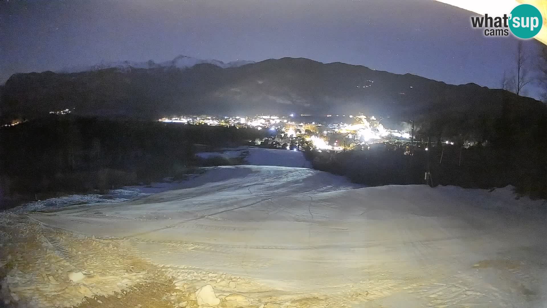 Kamera uživo Bohinjska Bistrica – Pogled u stvarnom vremenu sa skijališta Kozji Hrbet