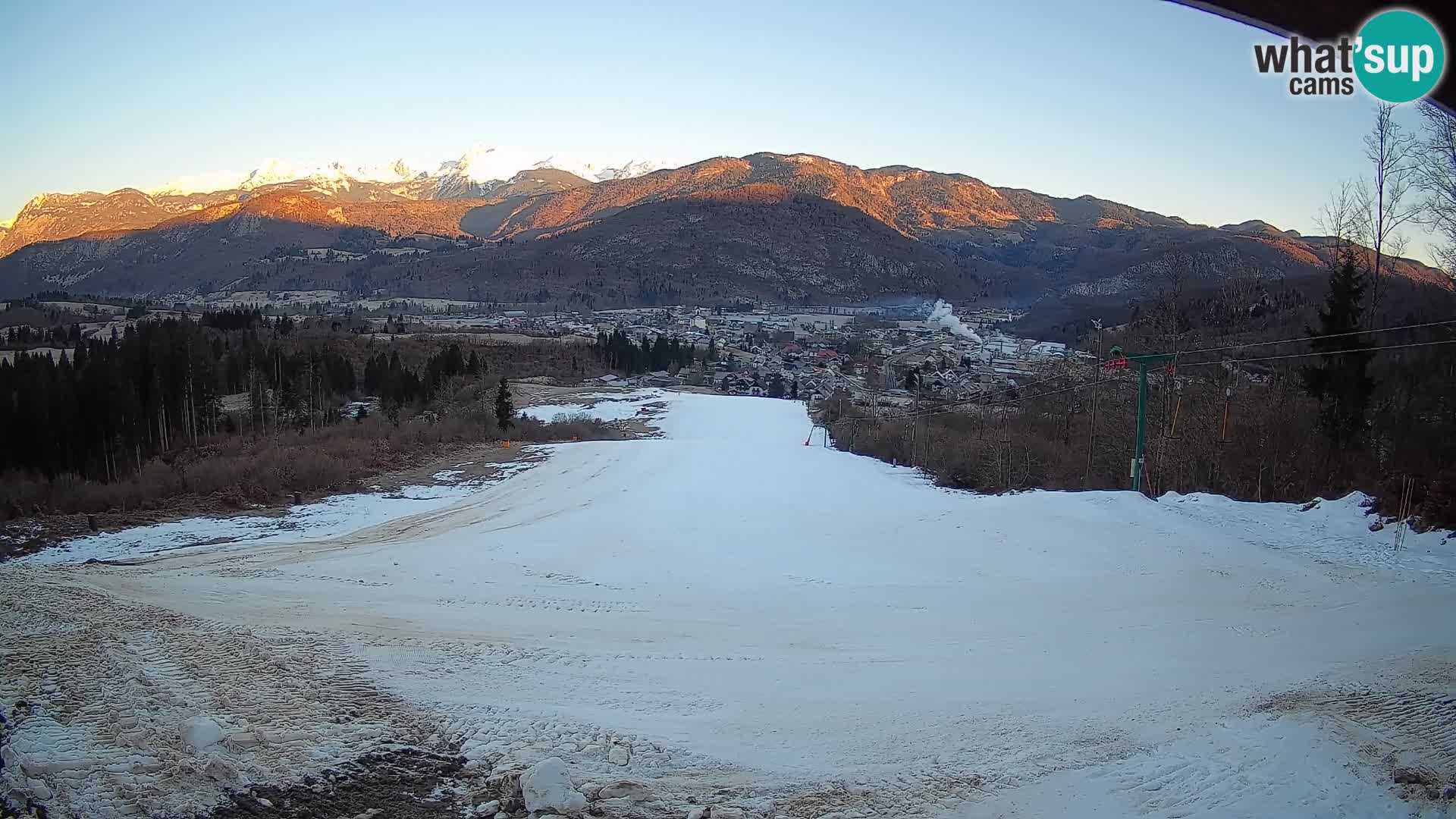 Webcam Bohinjska Bistrica – Live View from Kozji Hrbet Ski Station