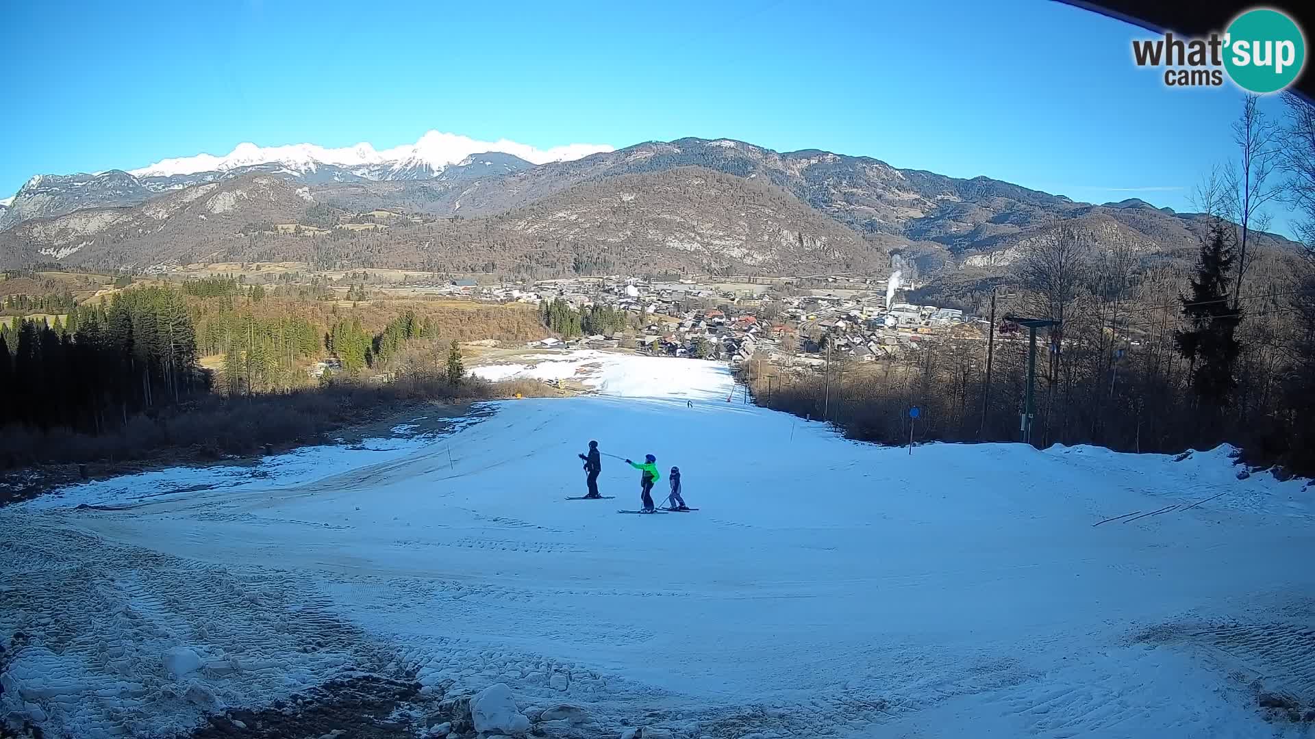 Spletna kamera Bohinjska Bistrica – Pogled v živo s smučišča Kozji Hrbet