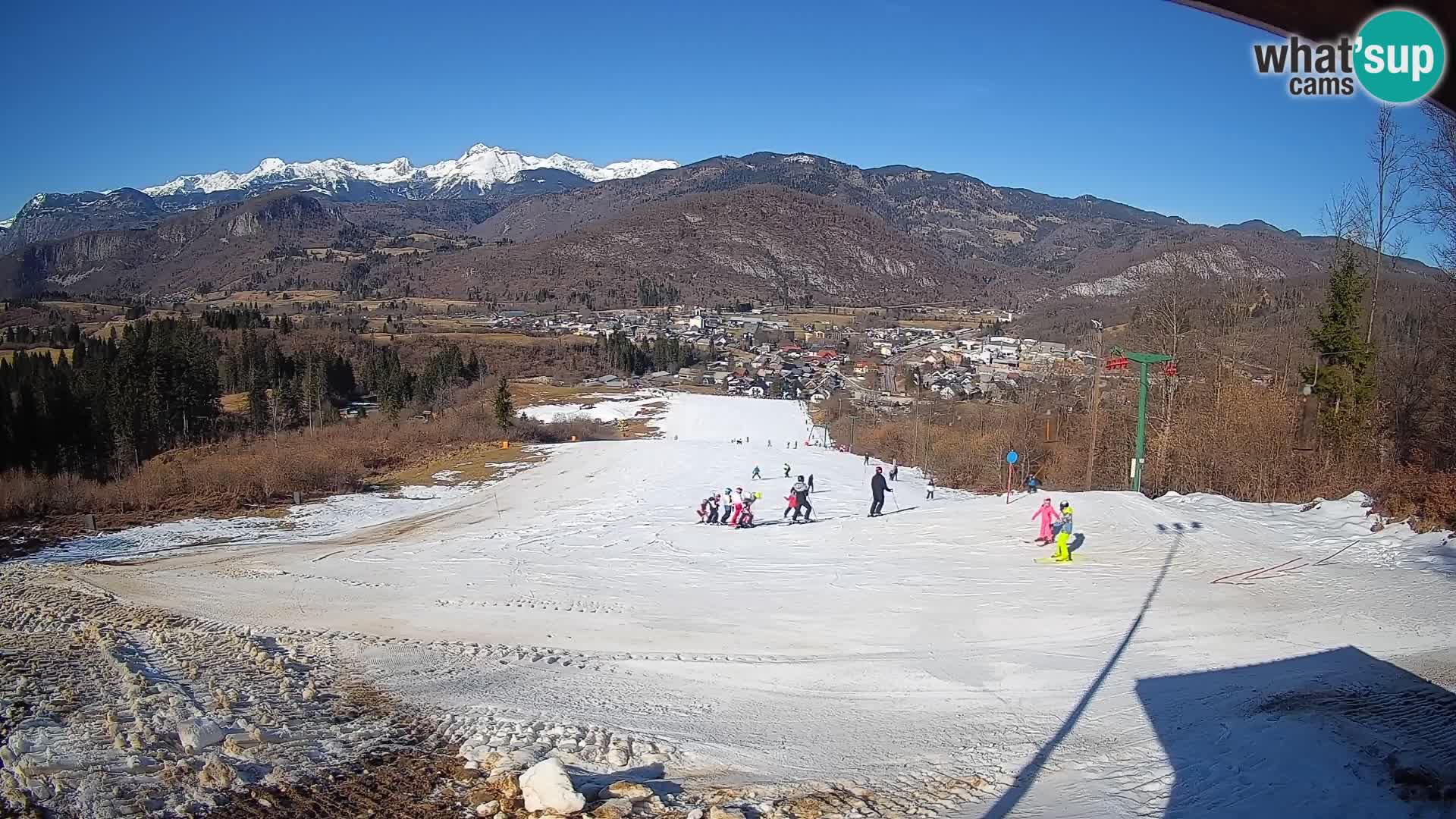 Kamera uživo Bohinjska Bistrica – Pogled u stvarnom vremenu sa skijališta Kozji Hrbet