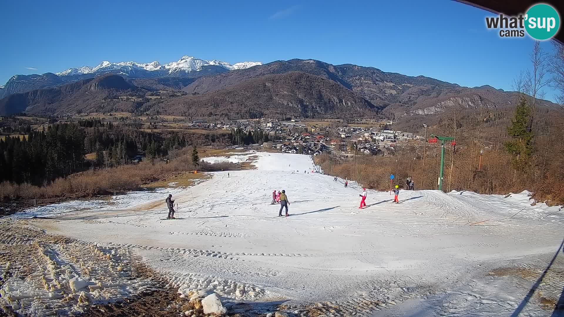 Kamera uživo Bohinjska Bistrica – Pogled u stvarnom vremenu sa skijališta Kozji Hrbet