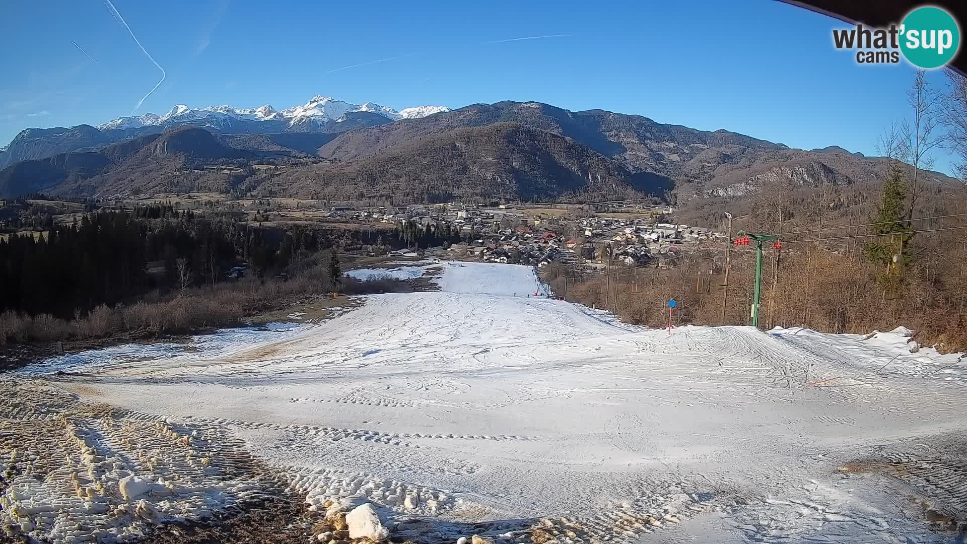 Spletna kamera Bohinjska Bistrica – Pogled v živo s smučišča Kozji Hrbet