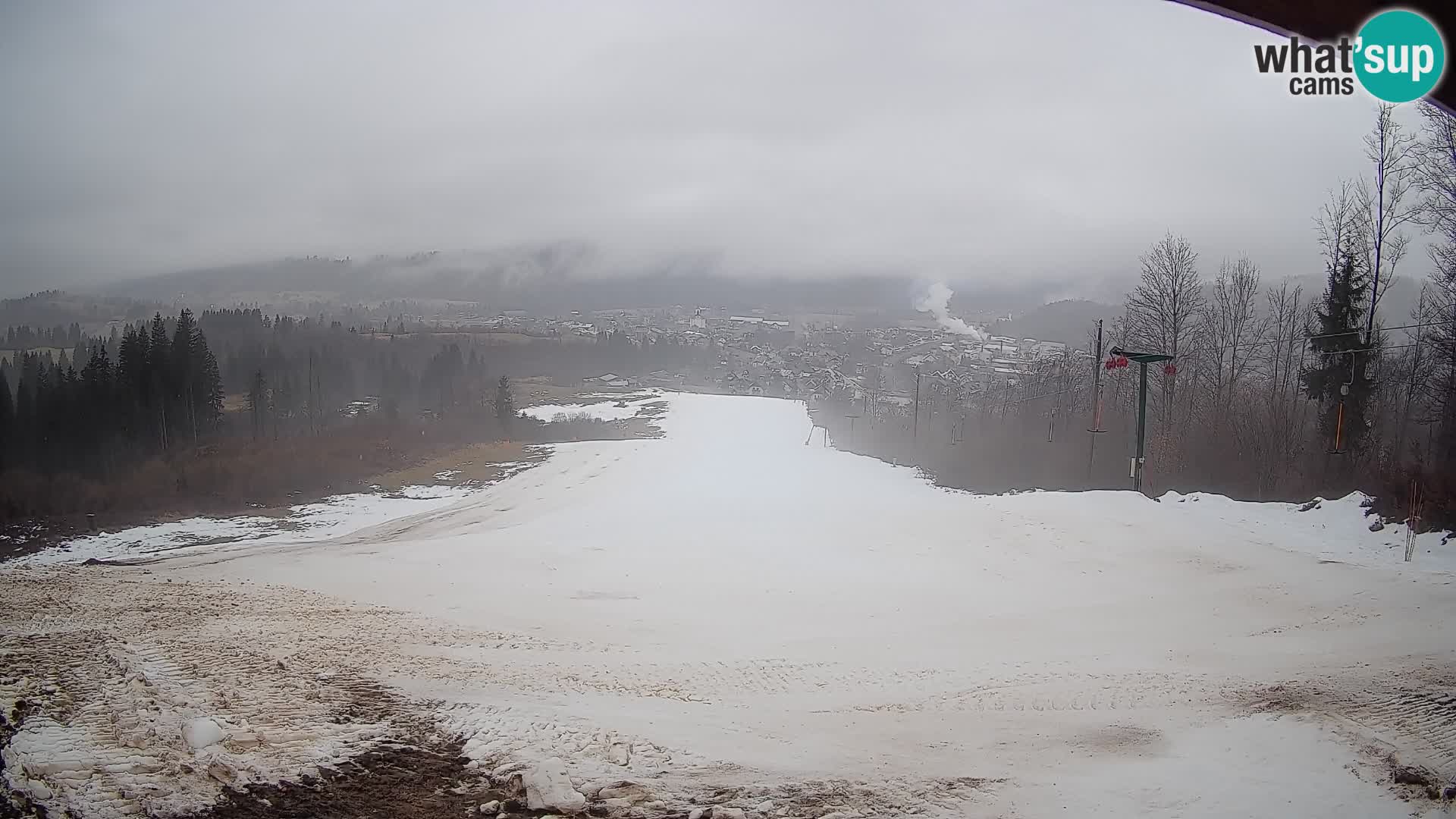 Kamera uživo Bohinjska Bistrica – Pogled u stvarnom vremenu sa skijališta Kozji Hrbet