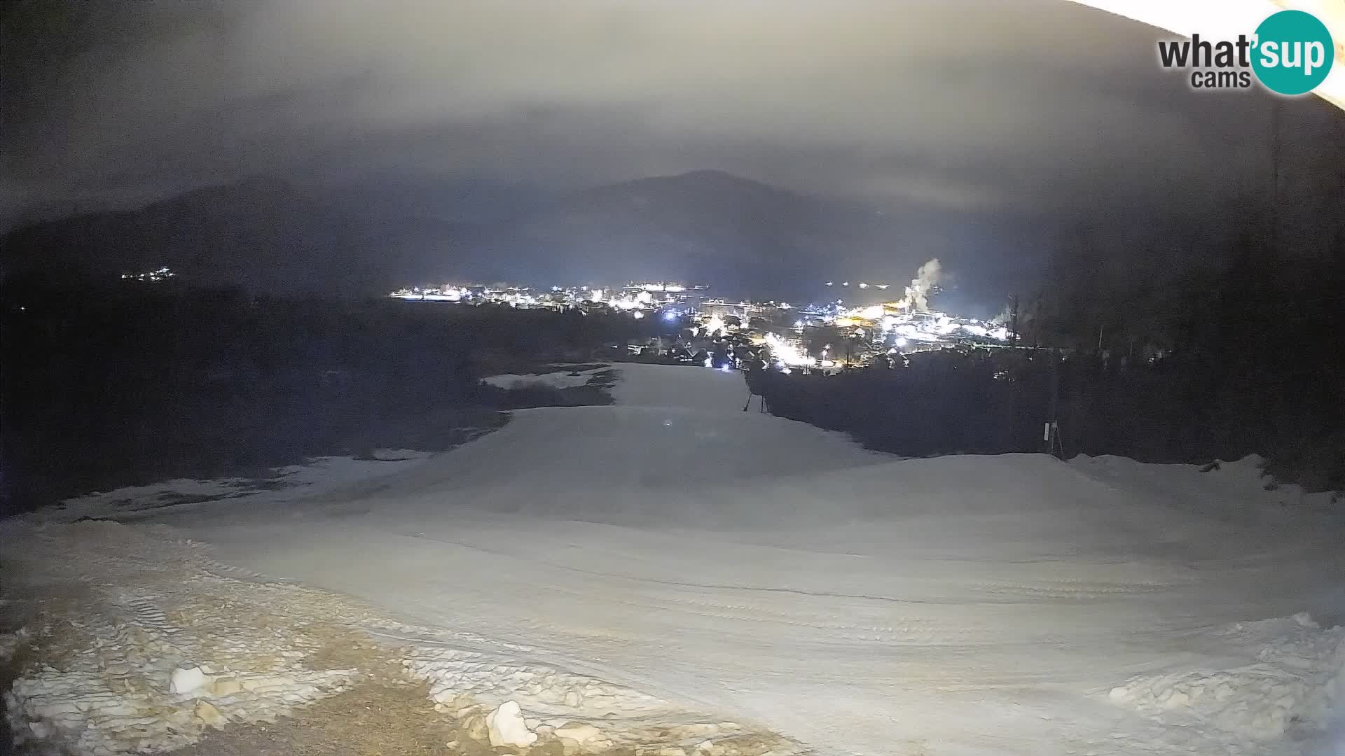 Kamera uživo Bohinjska Bistrica – Pogled u stvarnom vremenu sa skijališta Kozji Hrbet