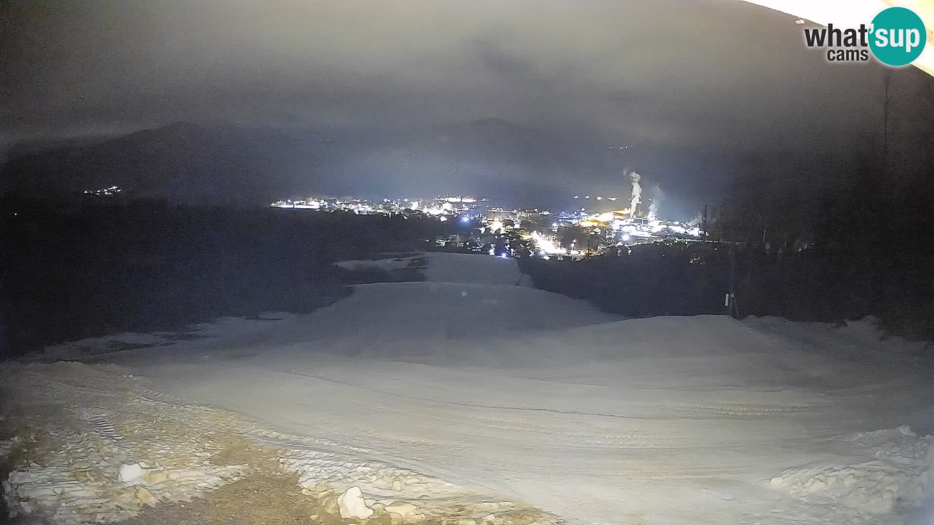 Kamera uživo Bohinjska Bistrica – Pogled u stvarnom vremenu sa skijališta Kozji Hrbet