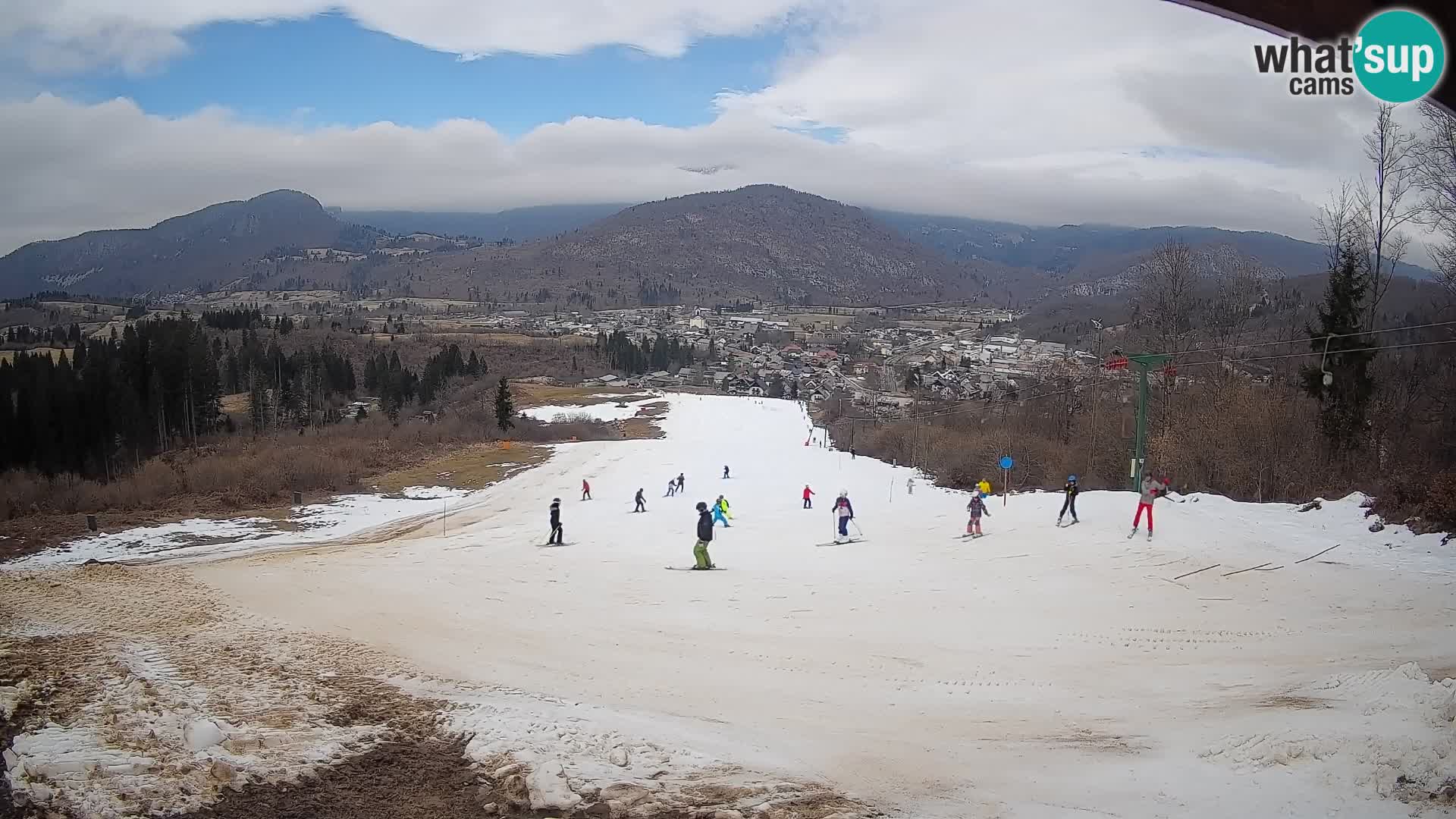 Kamera uživo Bohinjska Bistrica – Pogled u stvarnom vremenu sa skijališta Kozji Hrbet