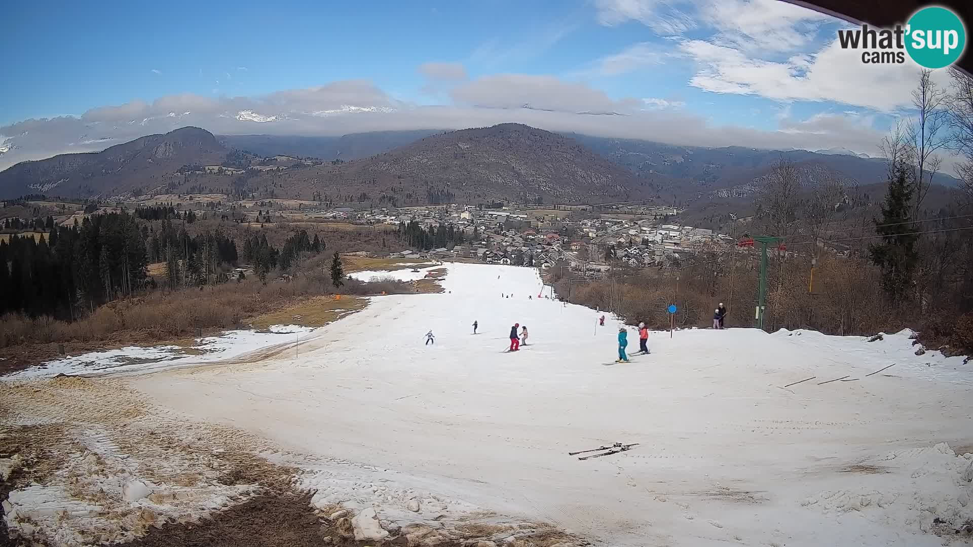 Kamera uživo Bohinjska Bistrica – Pogled u stvarnom vremenu sa skijališta Kozji Hrbet