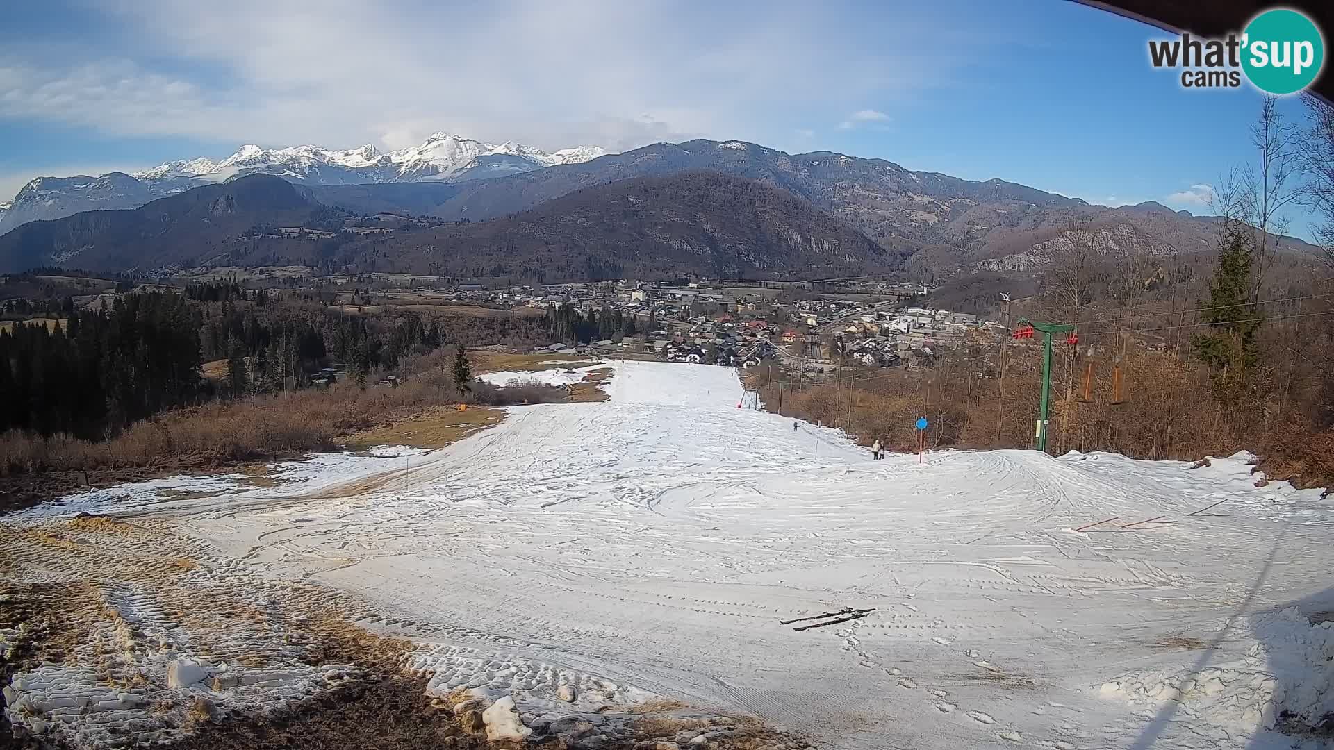 Kamera uživo Bohinjska Bistrica – Pogled u stvarnom vremenu sa skijališta Kozji Hrbet