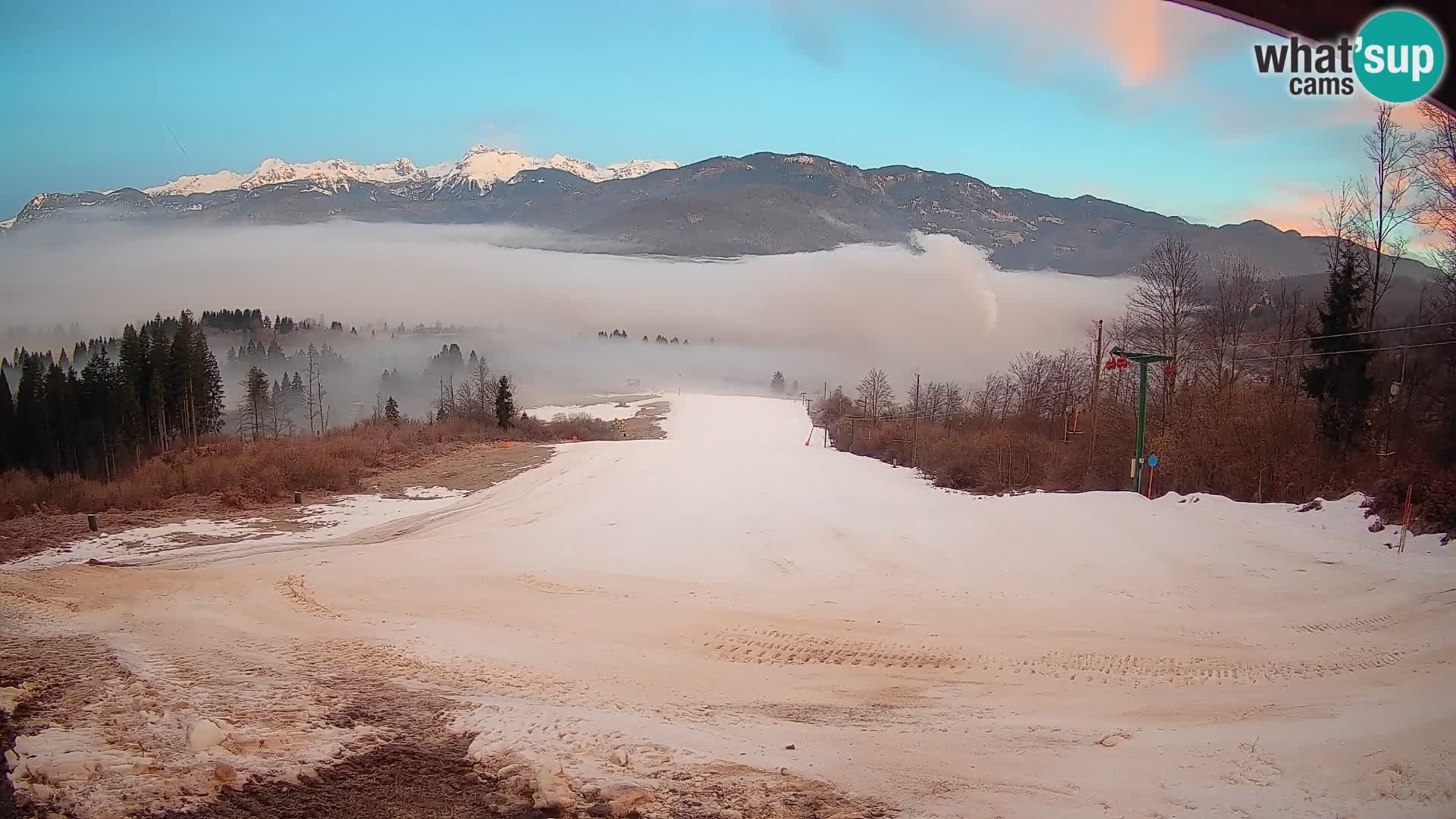 Webcam Bohinjska Bistrica – Vista live dalla stazione sciistica Kozji Hrbet