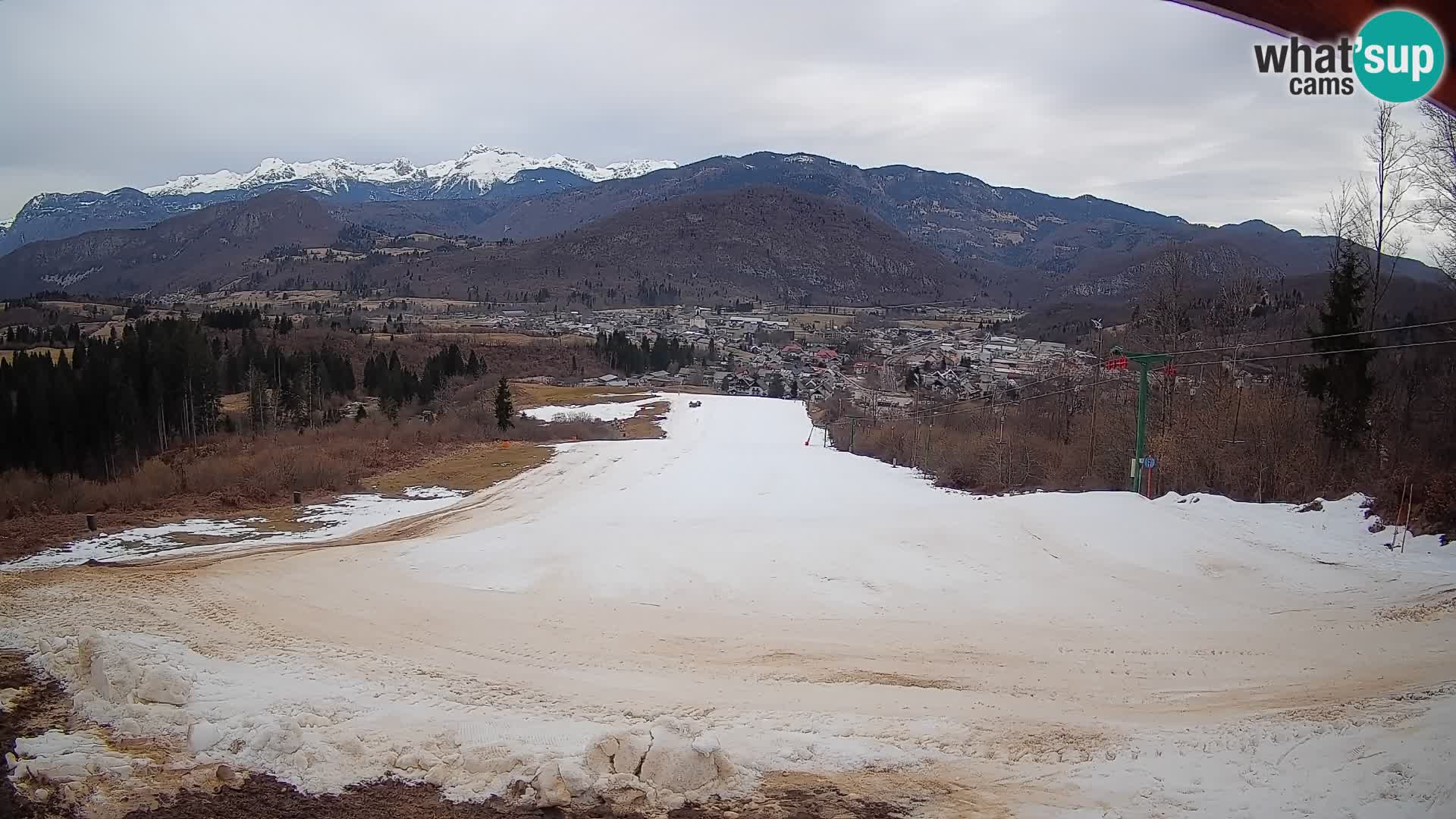 Kamera uživo Bohinjska Bistrica – Pogled u stvarnom vremenu sa skijališta Kozji Hrbet