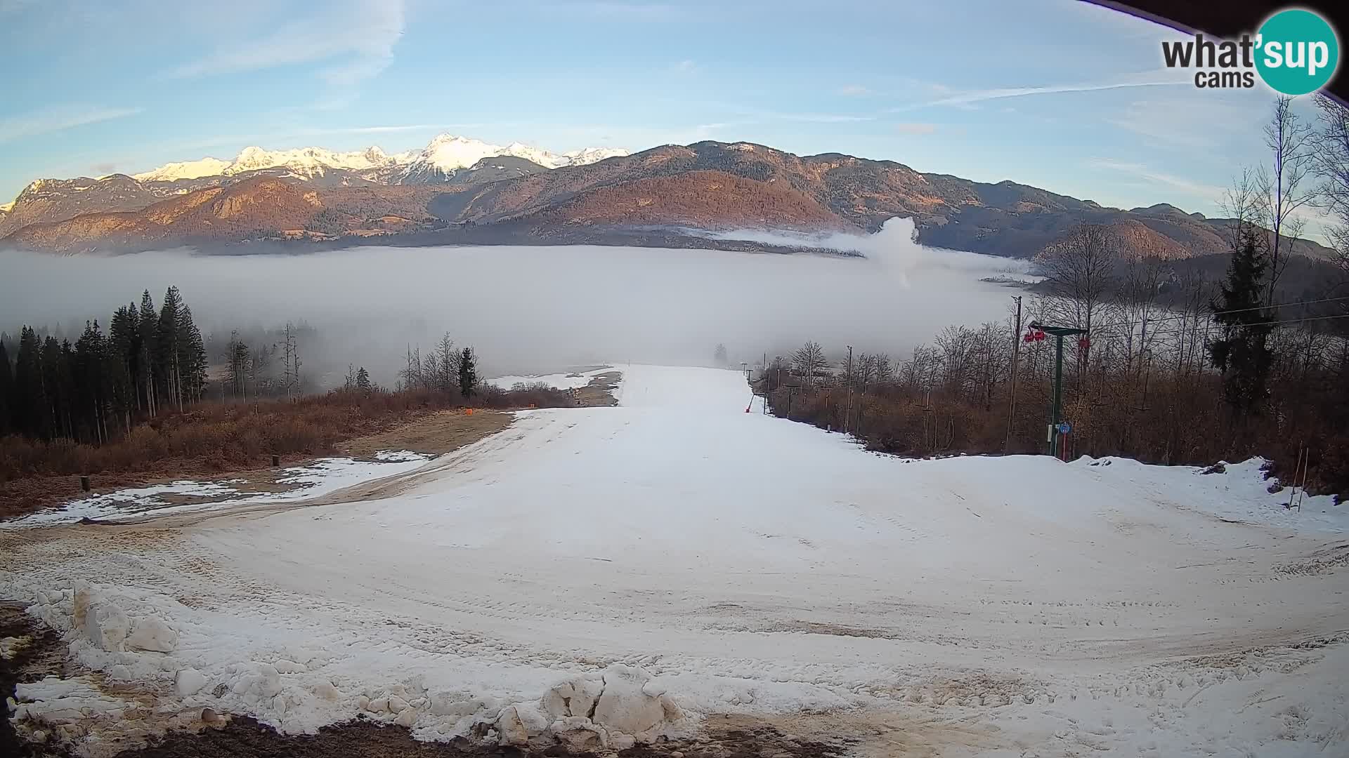 Webcam Bohinjska Bistrica – Live View from Kozji Hrbet Ski Station