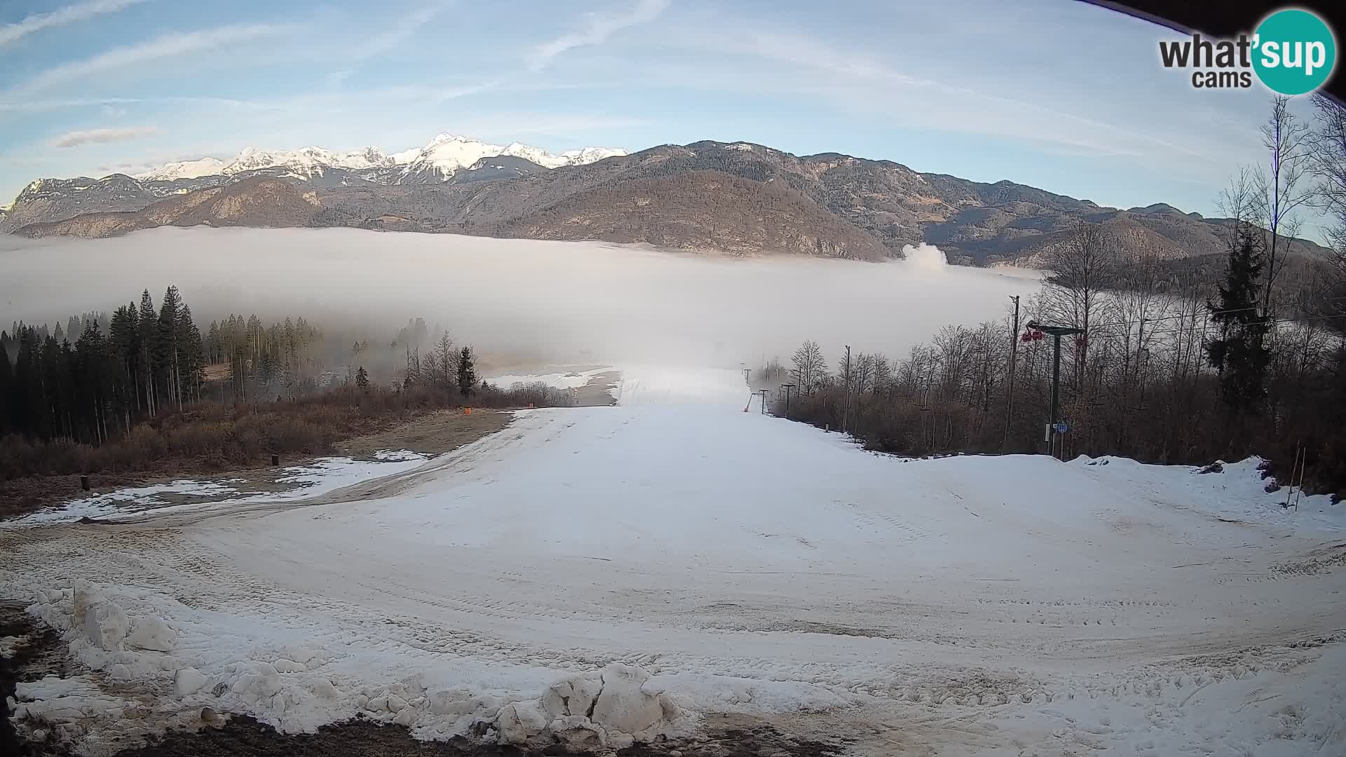 Spletna kamera Bohinjska Bistrica – Pogled v živo s smučišča Kozji Hrbet