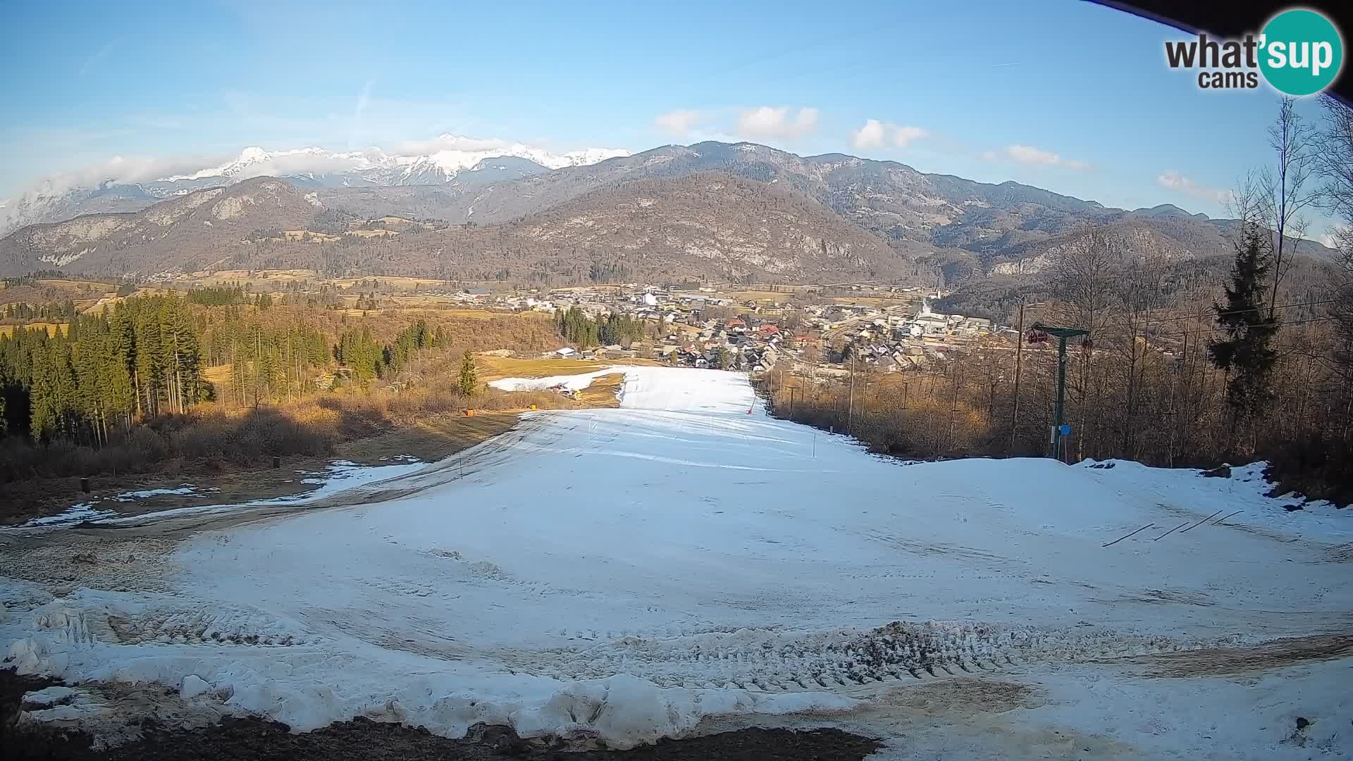 Spletna kamera Bohinjska Bistrica – Pogled v živo s smučišča Kozji Hrbet