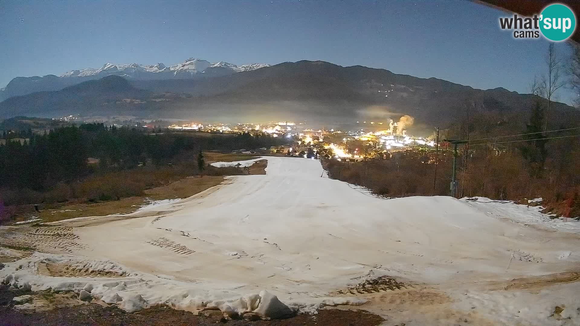 Kamera uživo Bohinjska Bistrica – Pogled u stvarnom vremenu sa skijališta Kozji Hrbet