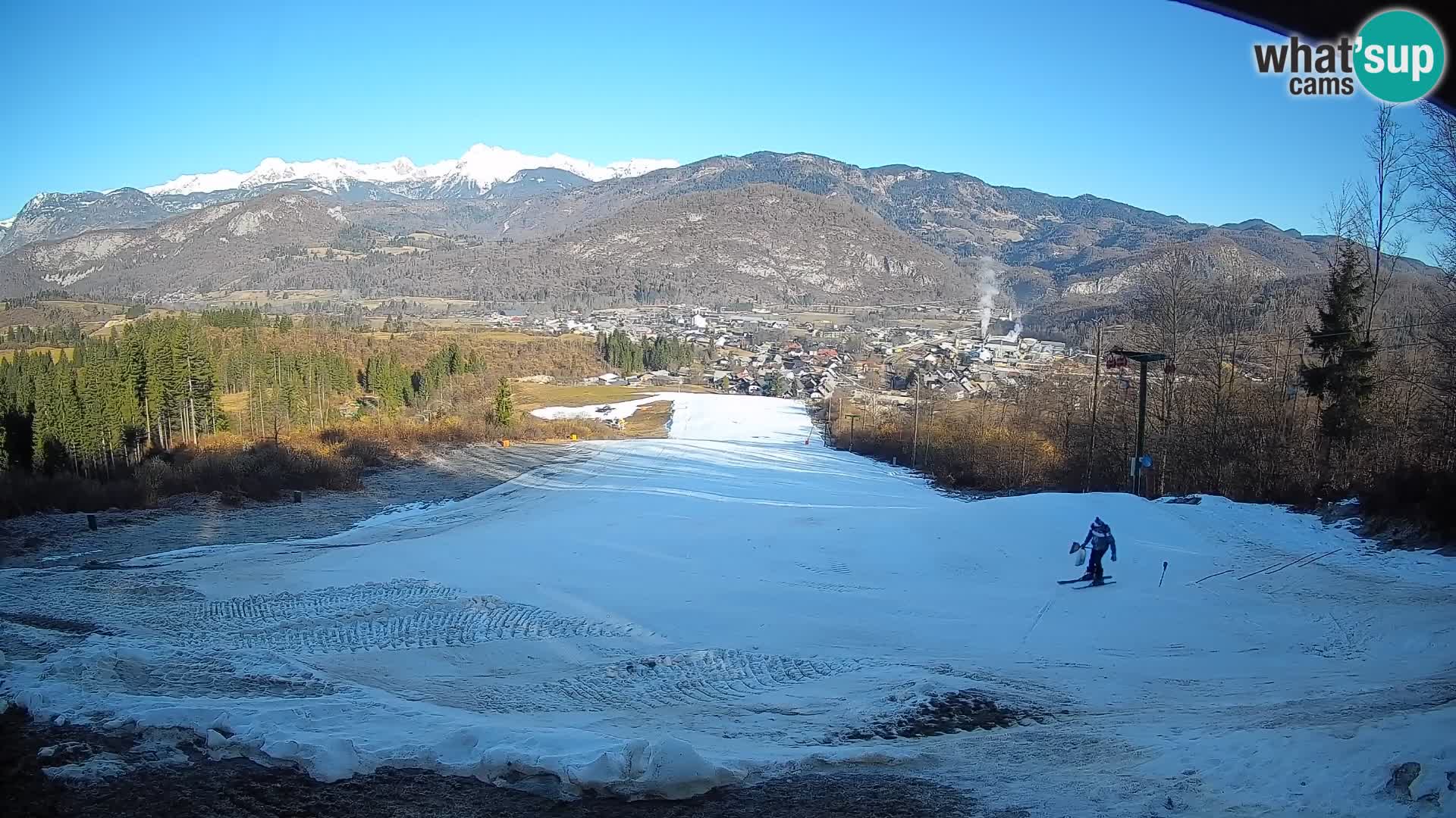 Spletna kamera Bohinjska Bistrica – Pogled v živo s smučišča Kozji Hrbet