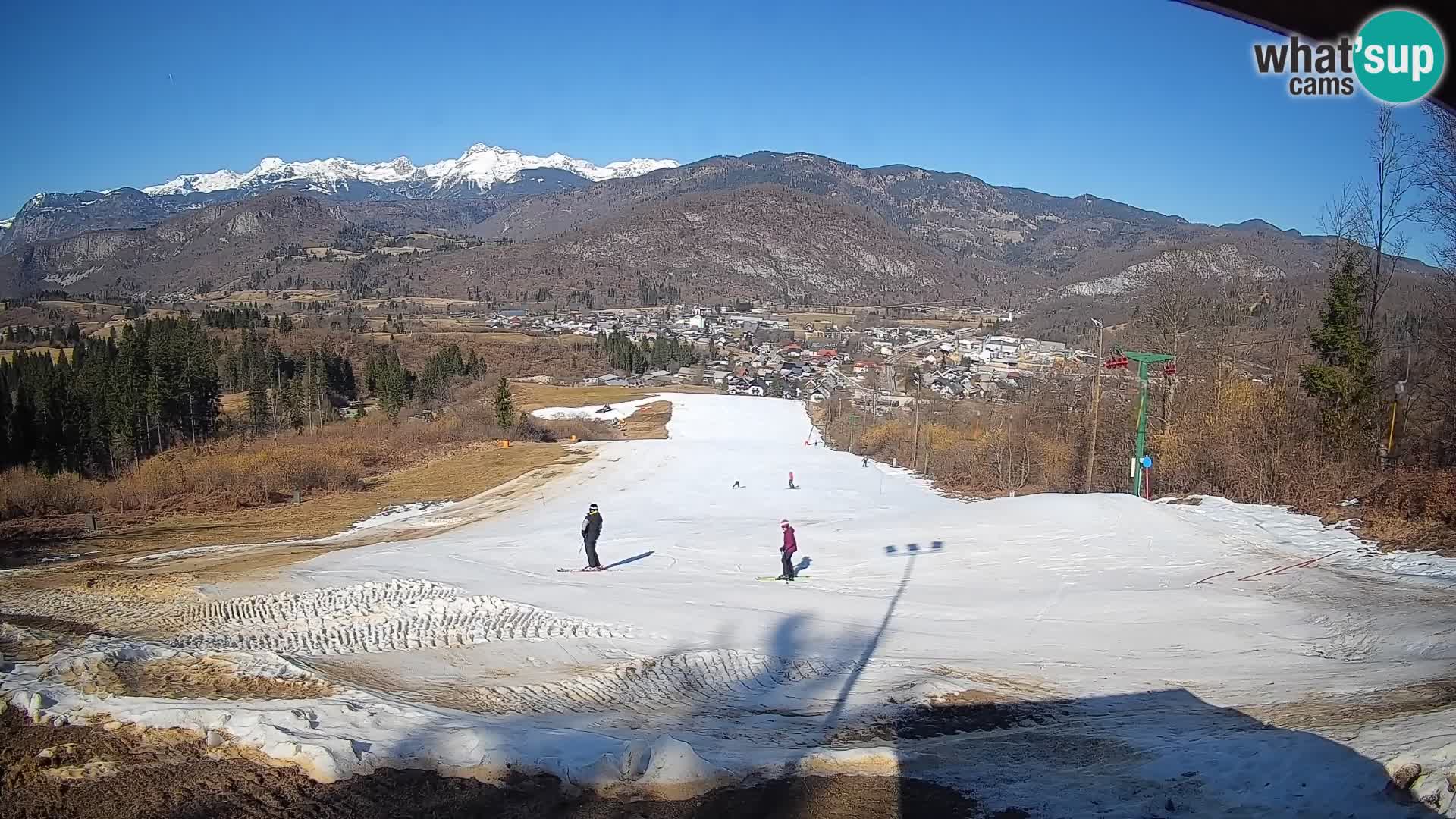 Spletna kamera Bohinjska Bistrica – Pogled v živo s smučišča Kozji Hrbet