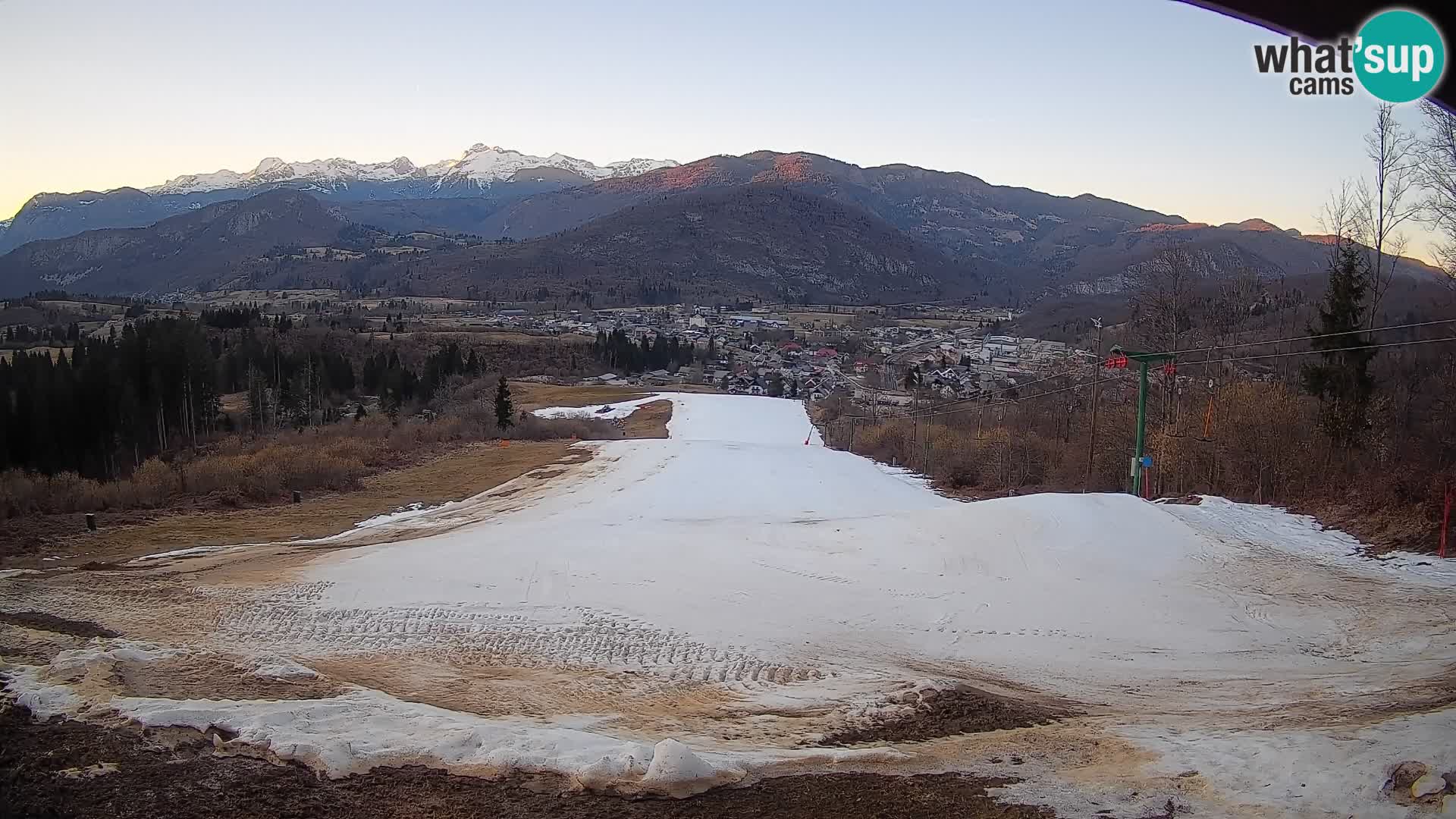 Spletna kamera Bohinjska Bistrica – Pogled v živo s smučišča Kozji Hrbet