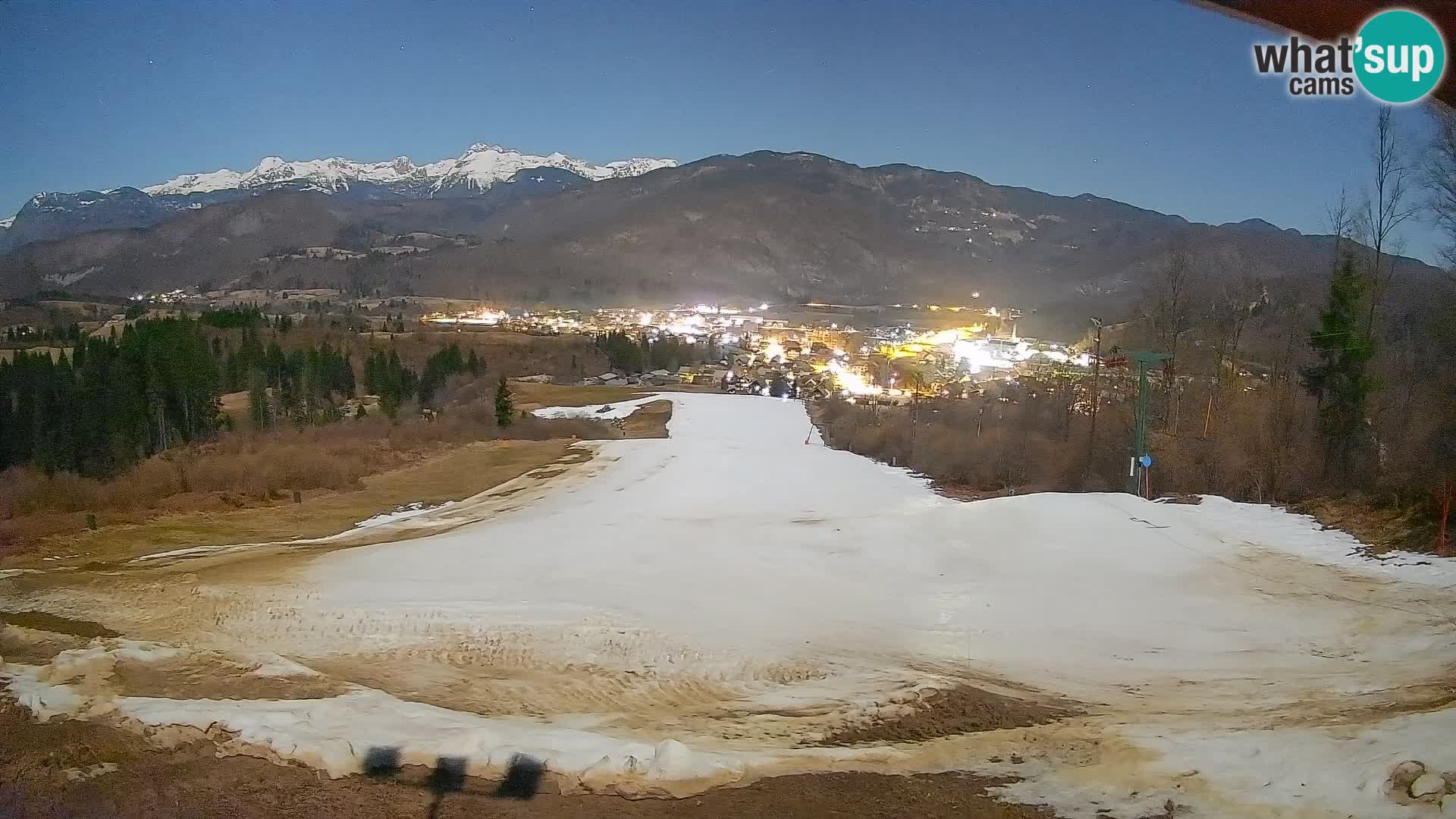 Kamera uživo Bohinjska Bistrica – Pogled u stvarnom vremenu sa skijališta Kozji Hrbet