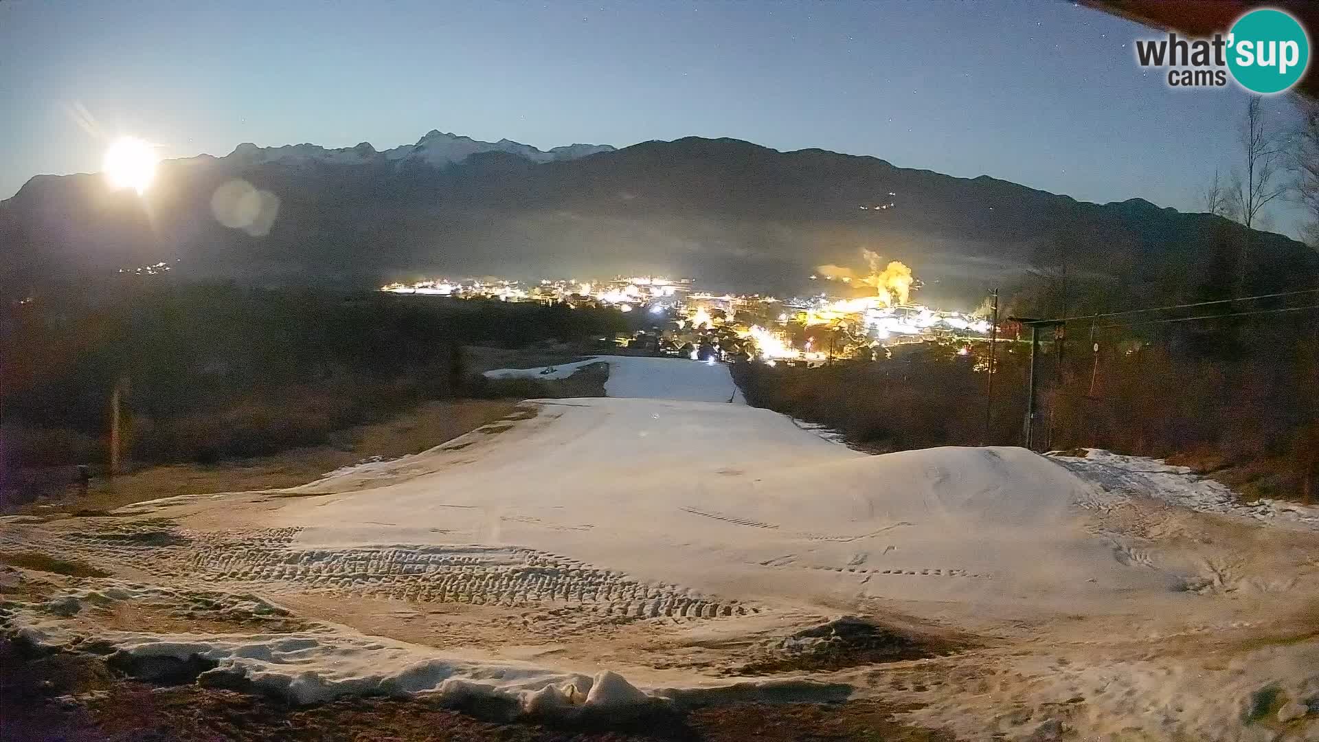 Kamera uživo Bohinjska Bistrica – Pogled u stvarnom vremenu sa skijališta Kozji Hrbet