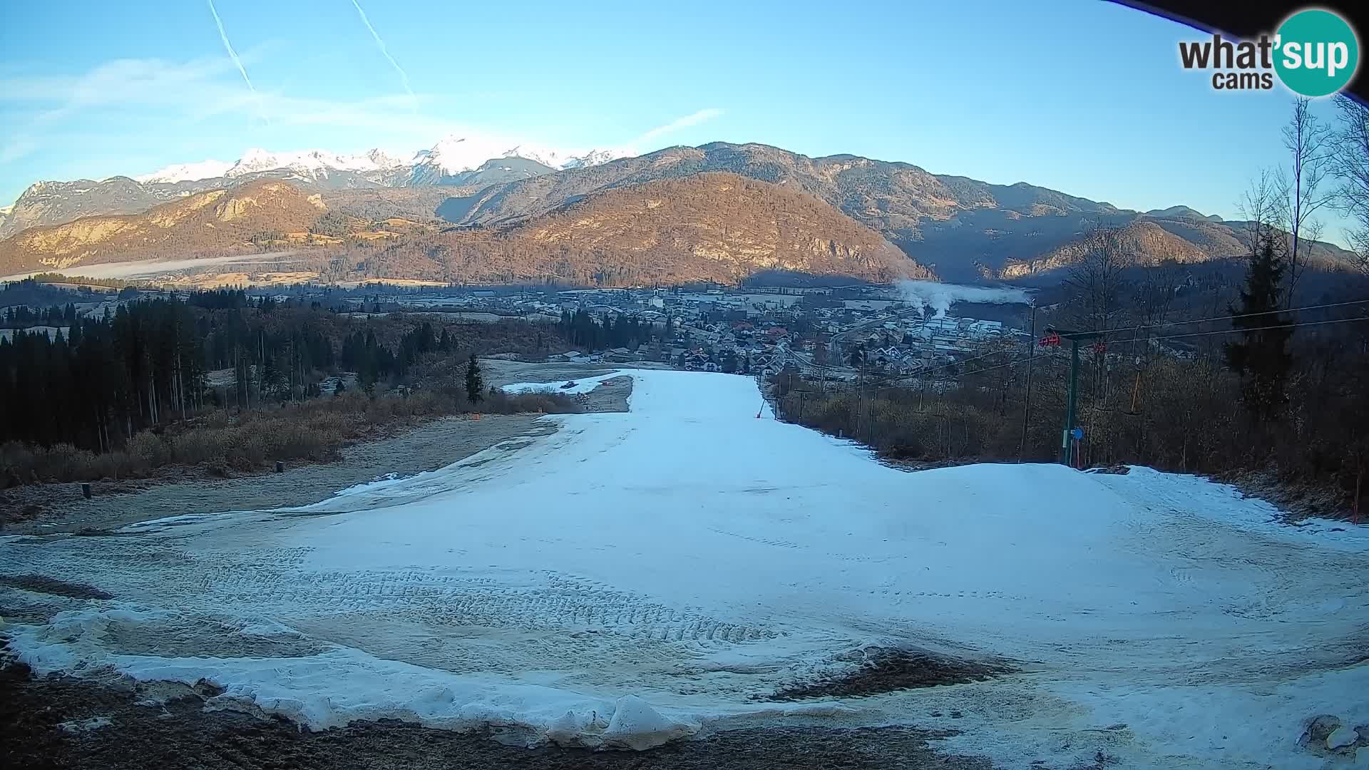 Cámara en vivo Bohinjska Bistrica – Vista en directo desde la estación de esquí Kozji Hrbet