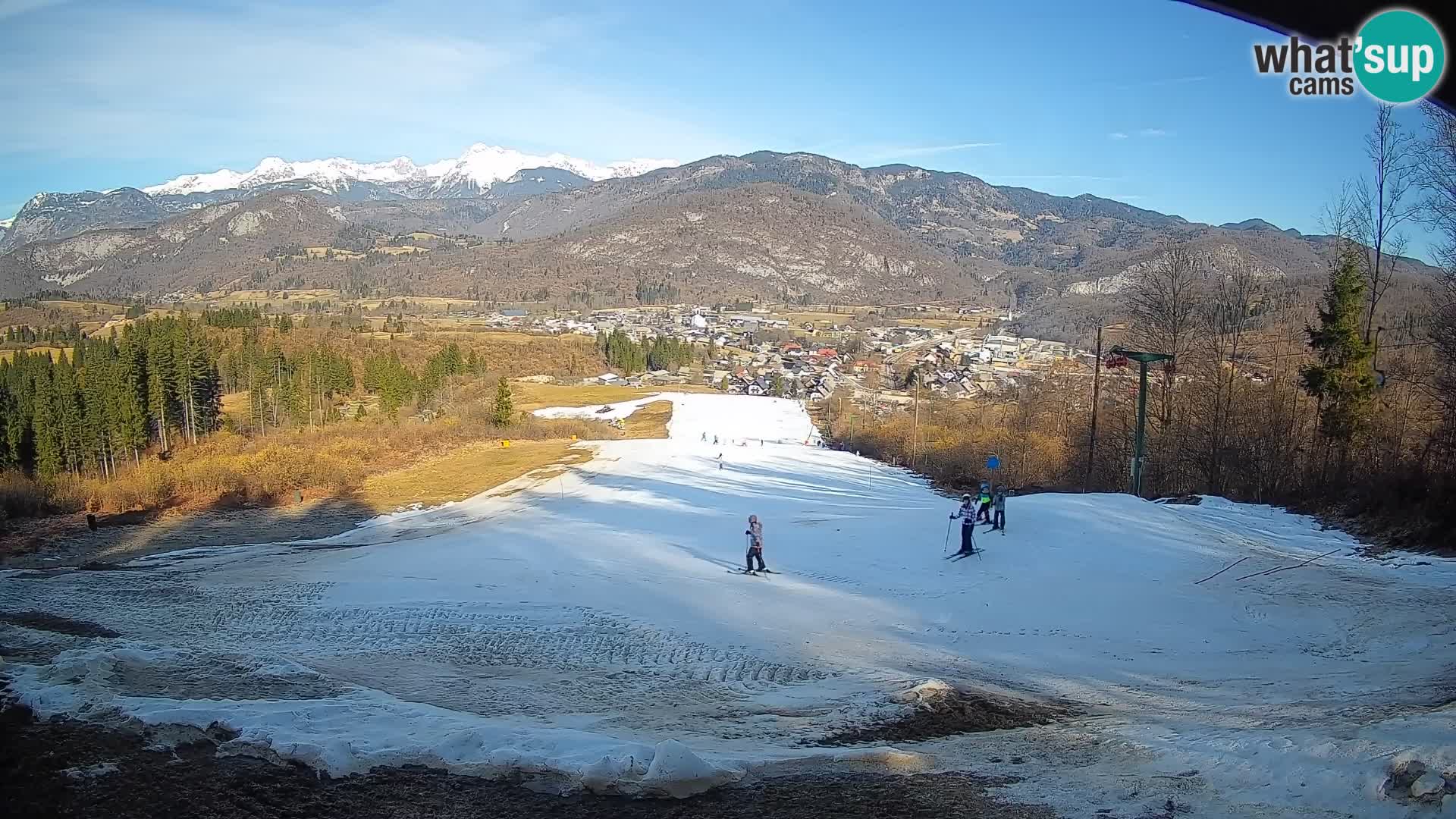 Kamera uživo Bohinjska Bistrica – Pogled u stvarnom vremenu sa skijališta Kozji Hrbet