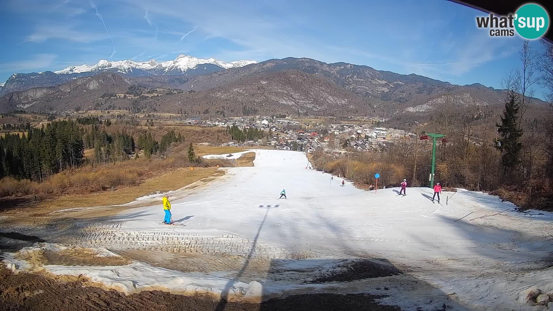 Spletna kamera Bohinjska Bistrica – Pogled v živo s smučišča Kozji Hrbet