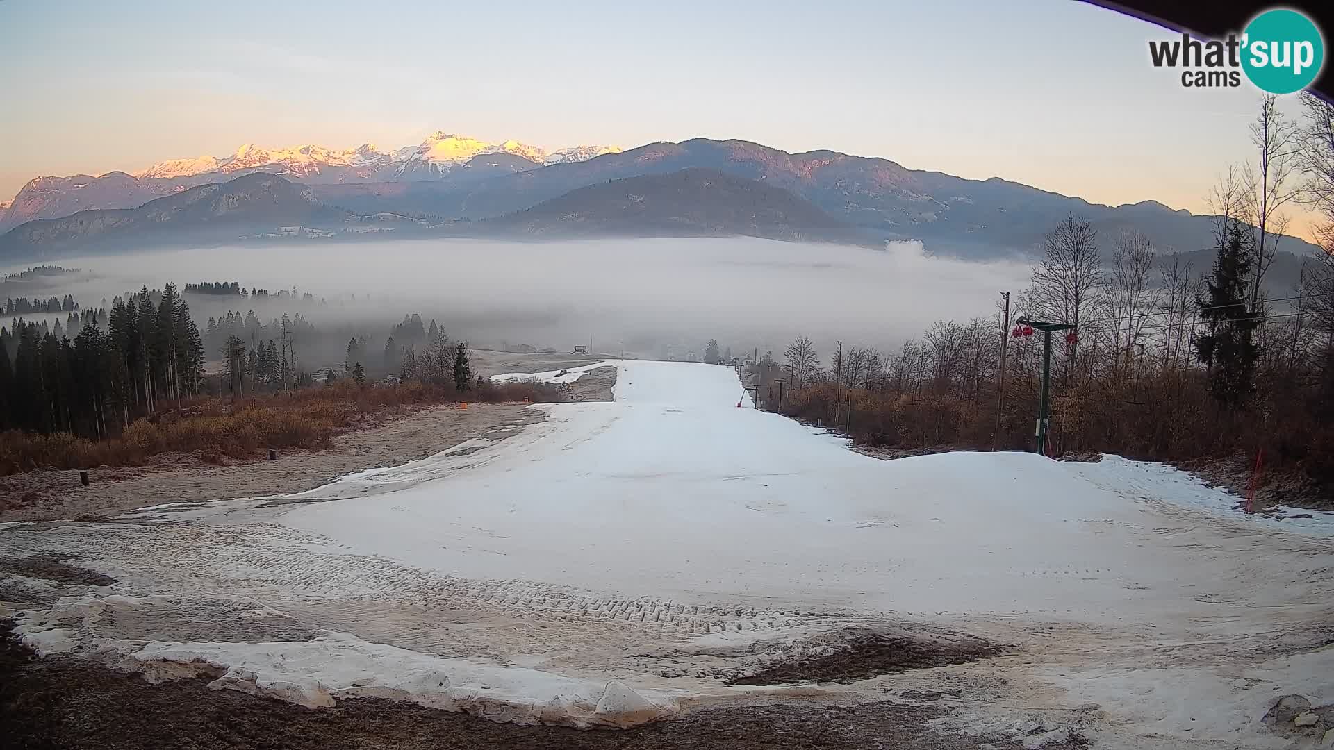 Webcam Bohinjska Bistrica – Vista live dalla stazione sciistica Kozji Hrbet